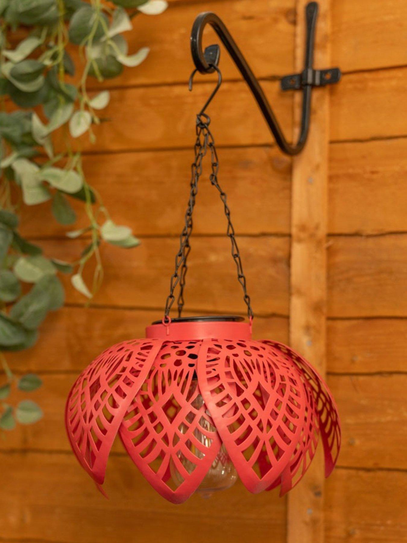 valuelights-coral-artichoke-solar-powered-hanging-lantern-lightdetail