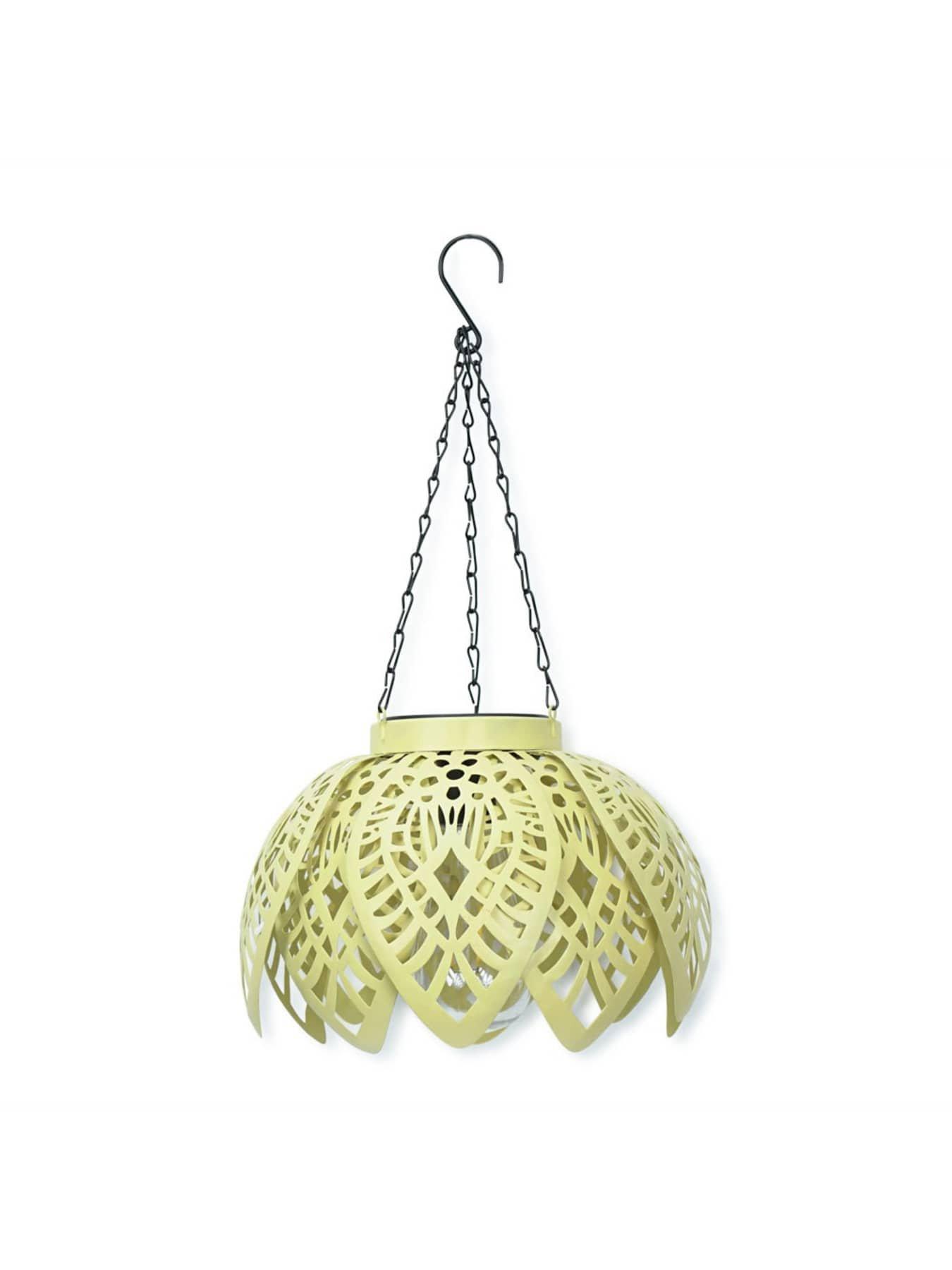 valuelights-yellow-artichoke-solar-powered-hanging-lantern-lightdetail