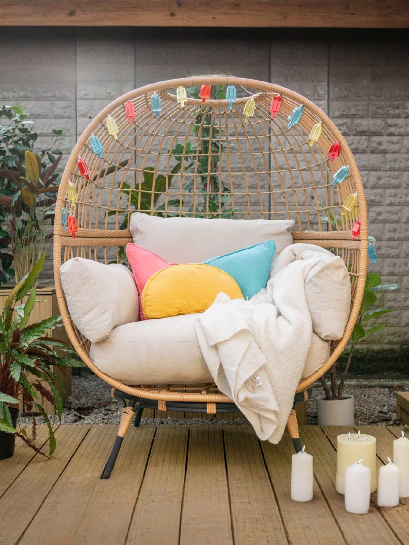 undefined Multicoloured Ice Lolly LED Solar String Lights - Set of 20