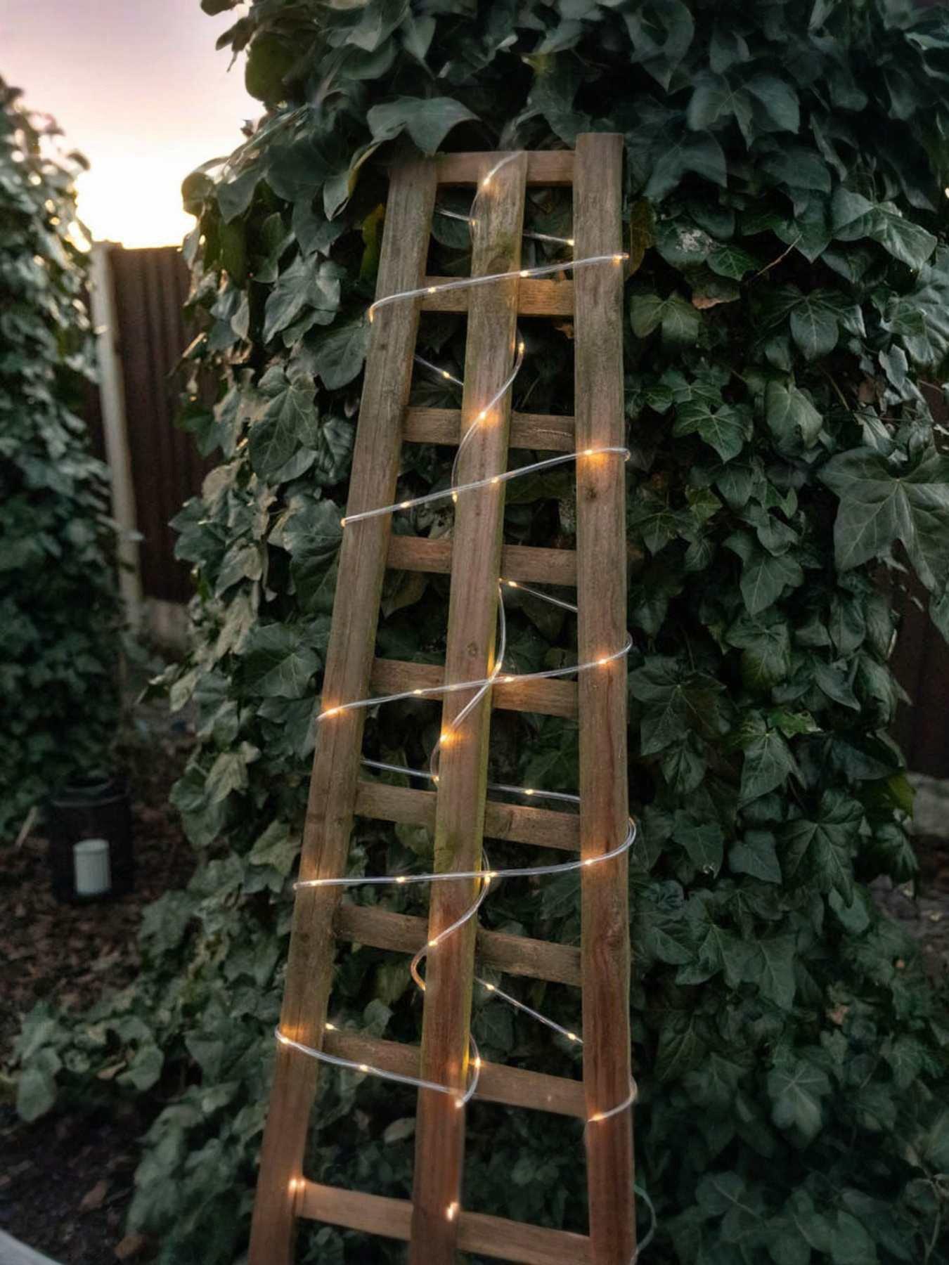 undefined Battery Operated Outdoor Warm White 10m Chain Lights with Remote Control