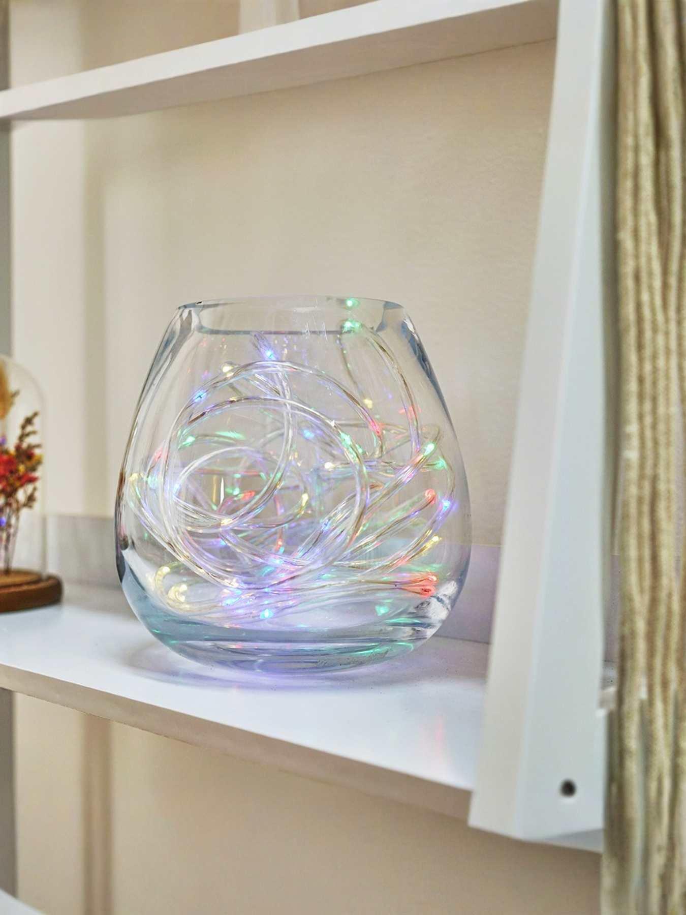 Image of ValueLights Battery Operated Outdoor Multi Coloured 10m Chain Lights with Remote Control