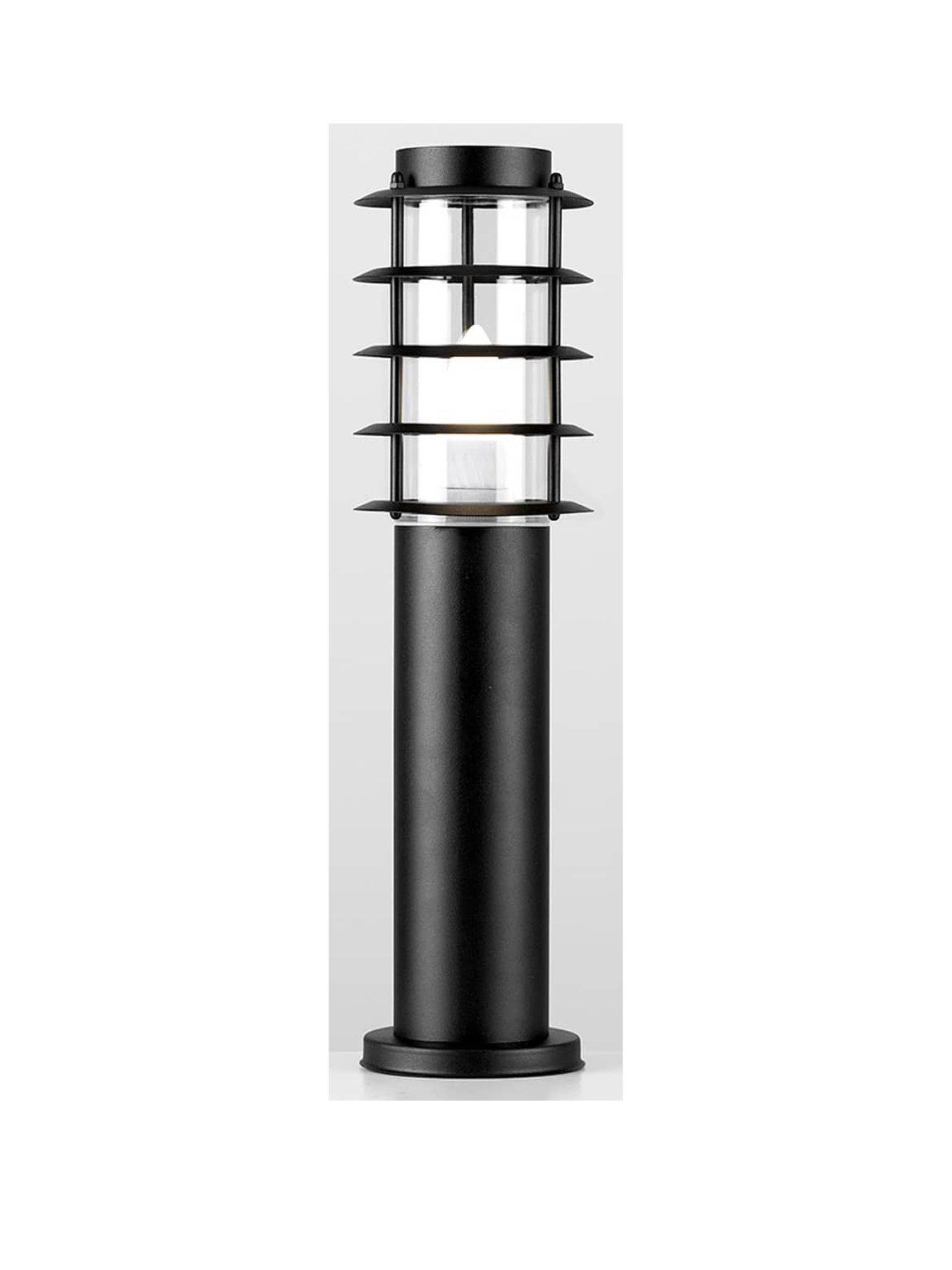 valuelights-wharf-pair-of-black-stainless-steel-ip44-outdoor-bollard-lights-45cmback