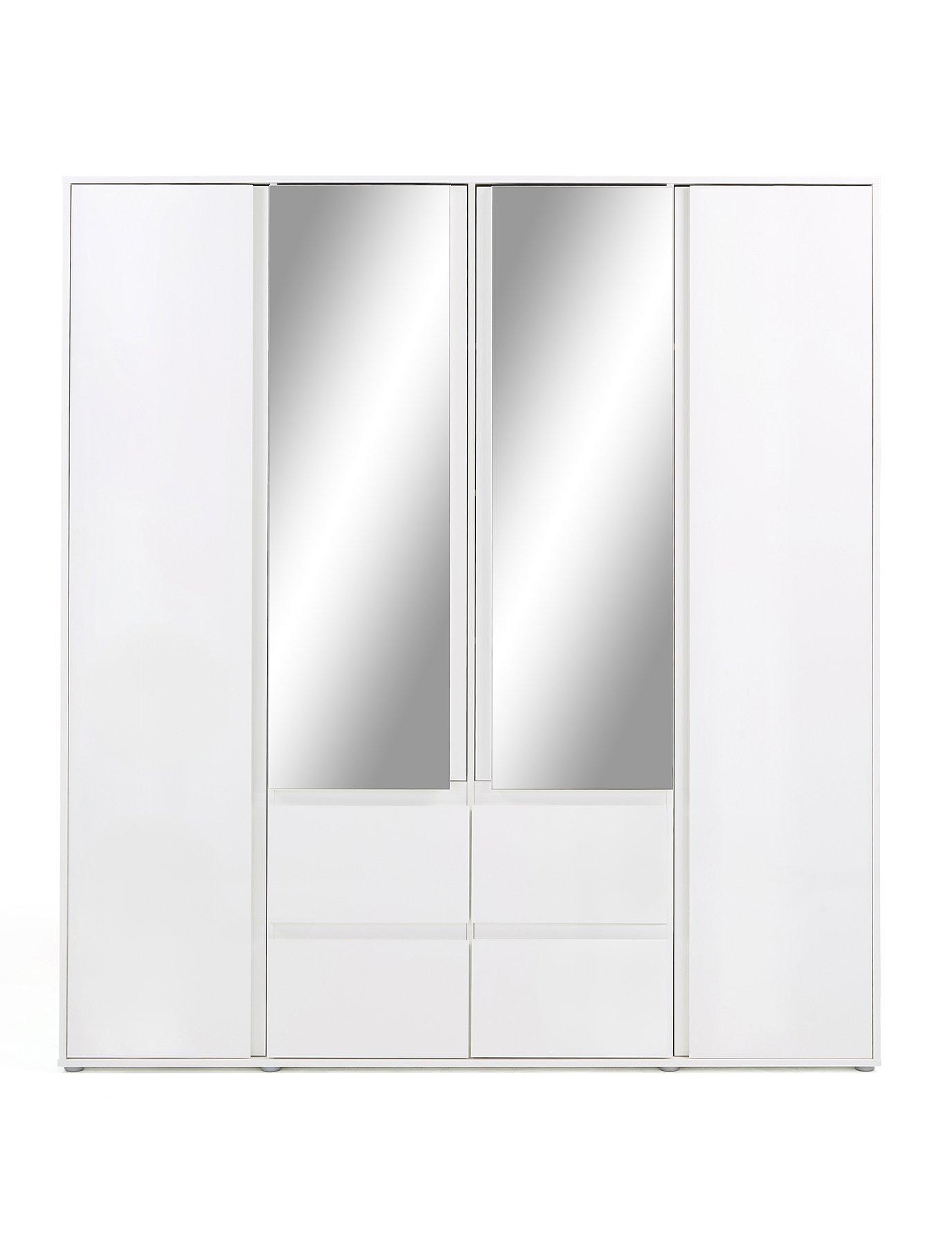 the-very-collection-layton-gloss-4-door-combi-wardrobe-whitestillFront