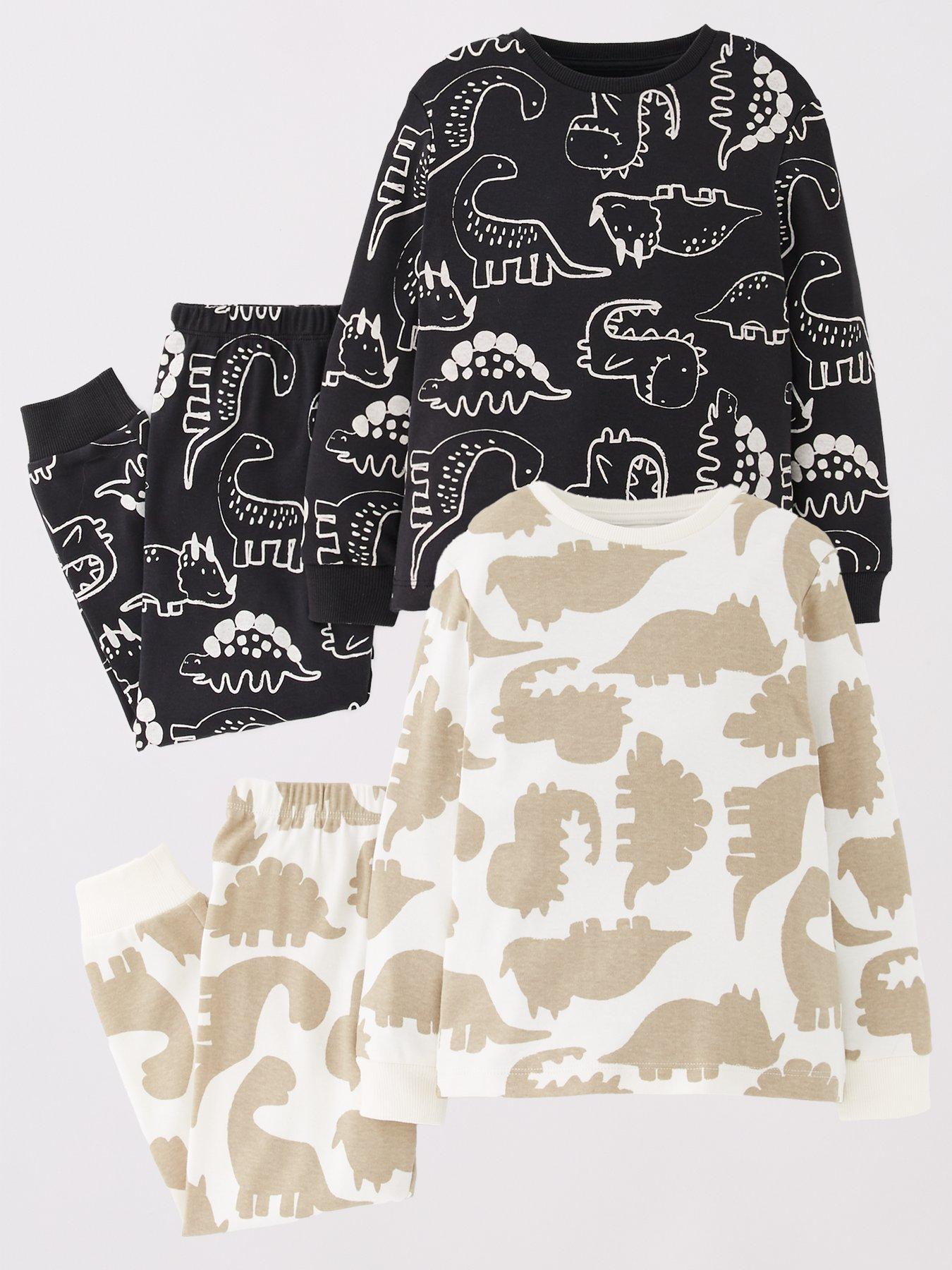 The Very Collection Boys 2 Pack Dinosaur Pyjamas - Multi