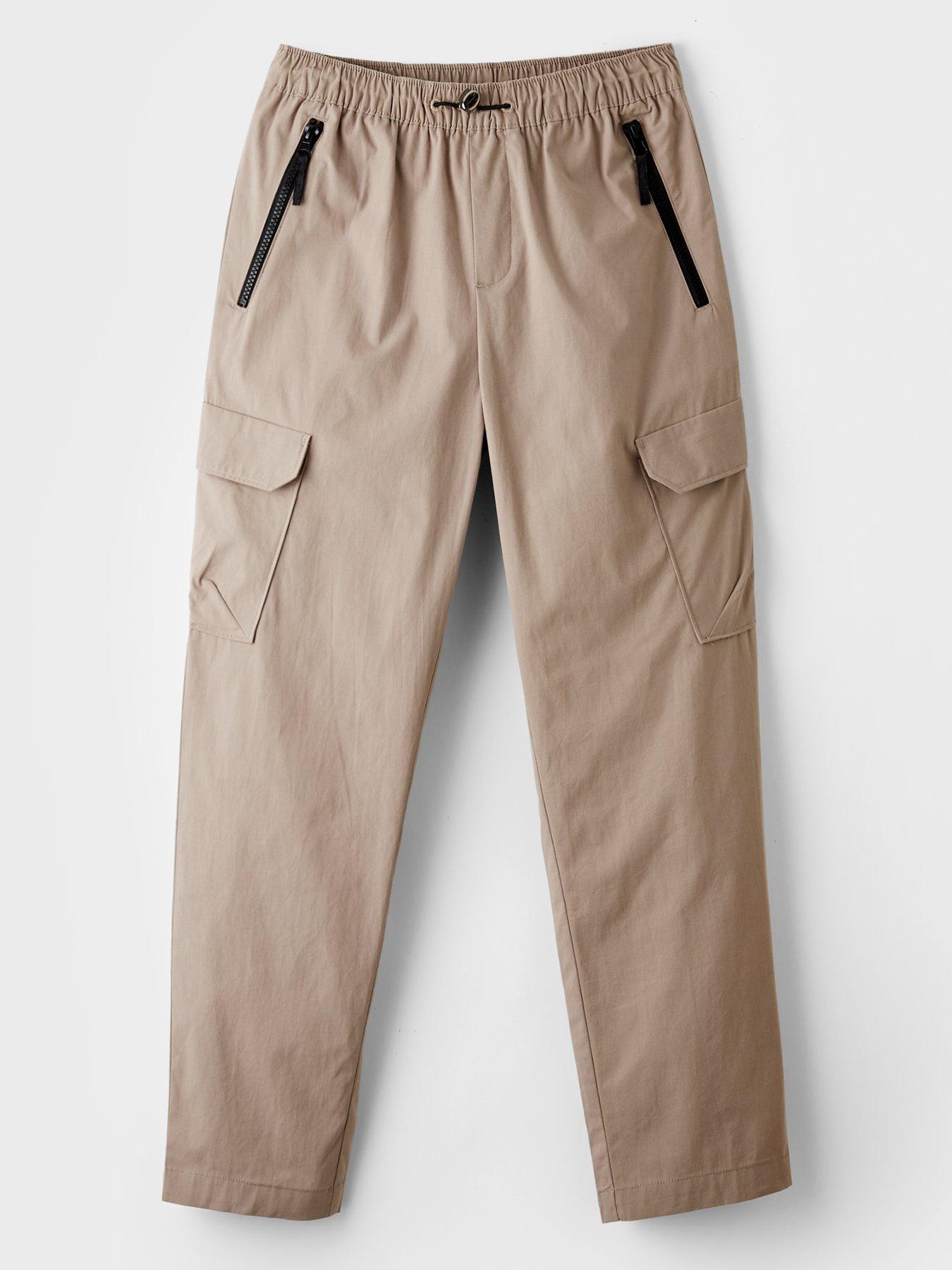 The Very Collection Boys Cargo Trousers - Stone Beige