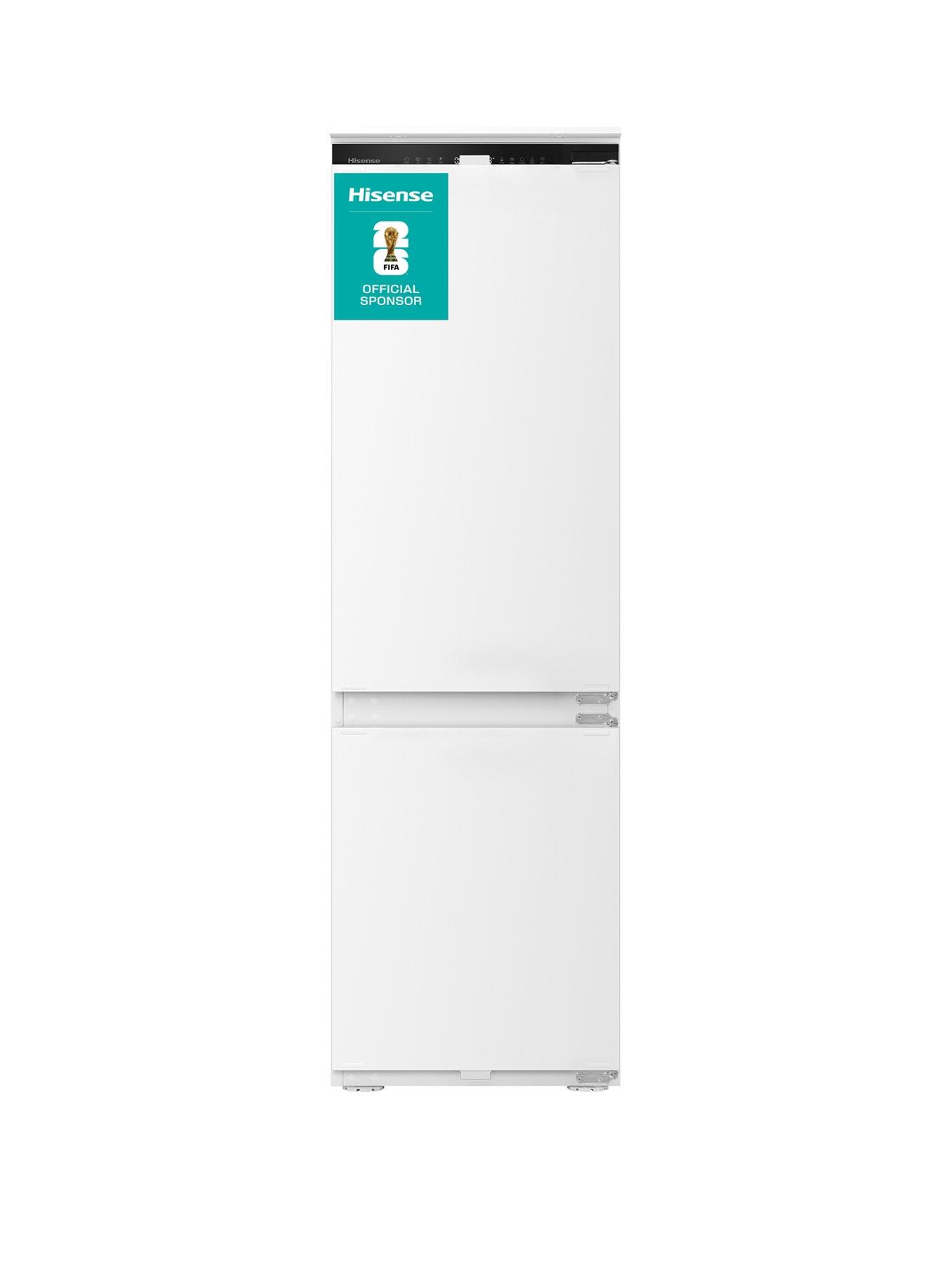 Hisense Hisense RB3B250SAWE1 Wifi Connected 60/40 Integrated Fridge Freezer Sliding Hinge - White - E Rated