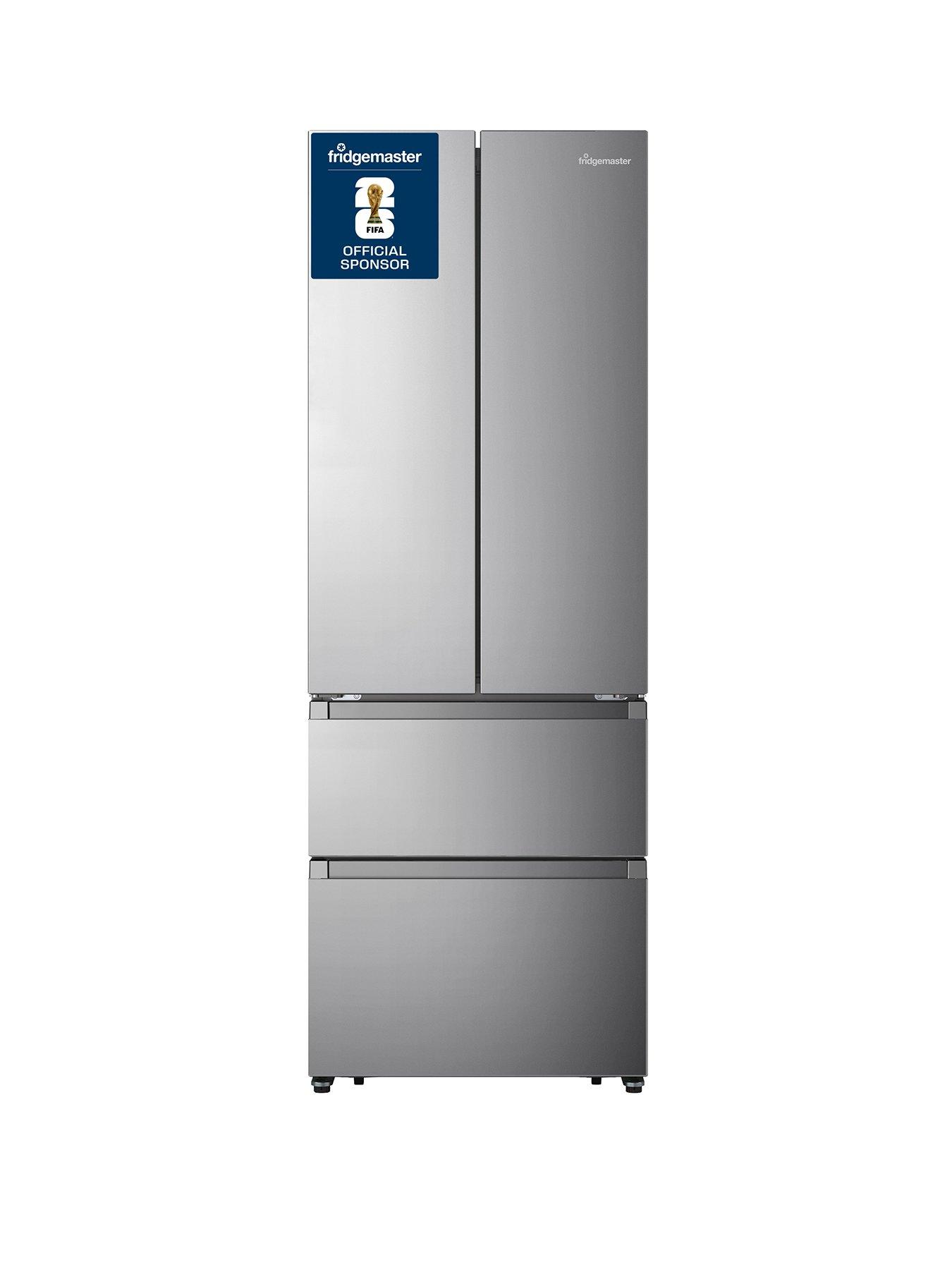 Fridgemaster MF70450ES 200cm High Total No Frost Freestanding American French Door Fridge Freezer - Silver - E Rated