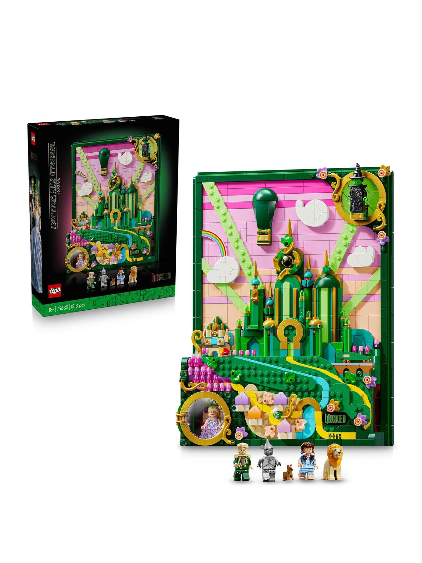 LEGO Wicked Emerald City Wall Art Building Set 75685