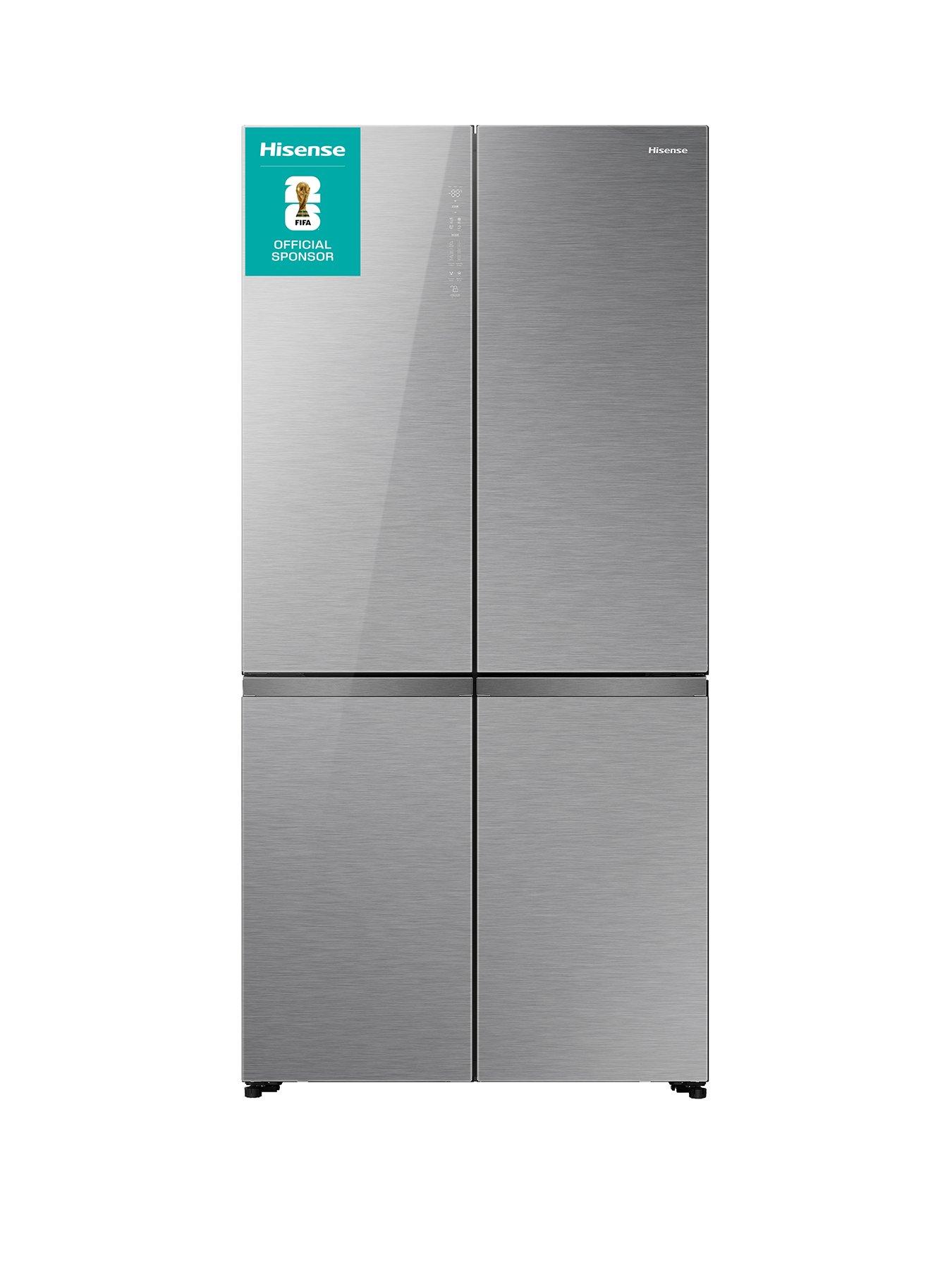 Hisense Hisense RQ768N4GVE KitchenFit Multidoor Fridge Freezer 591L Silver Glass - E Rated