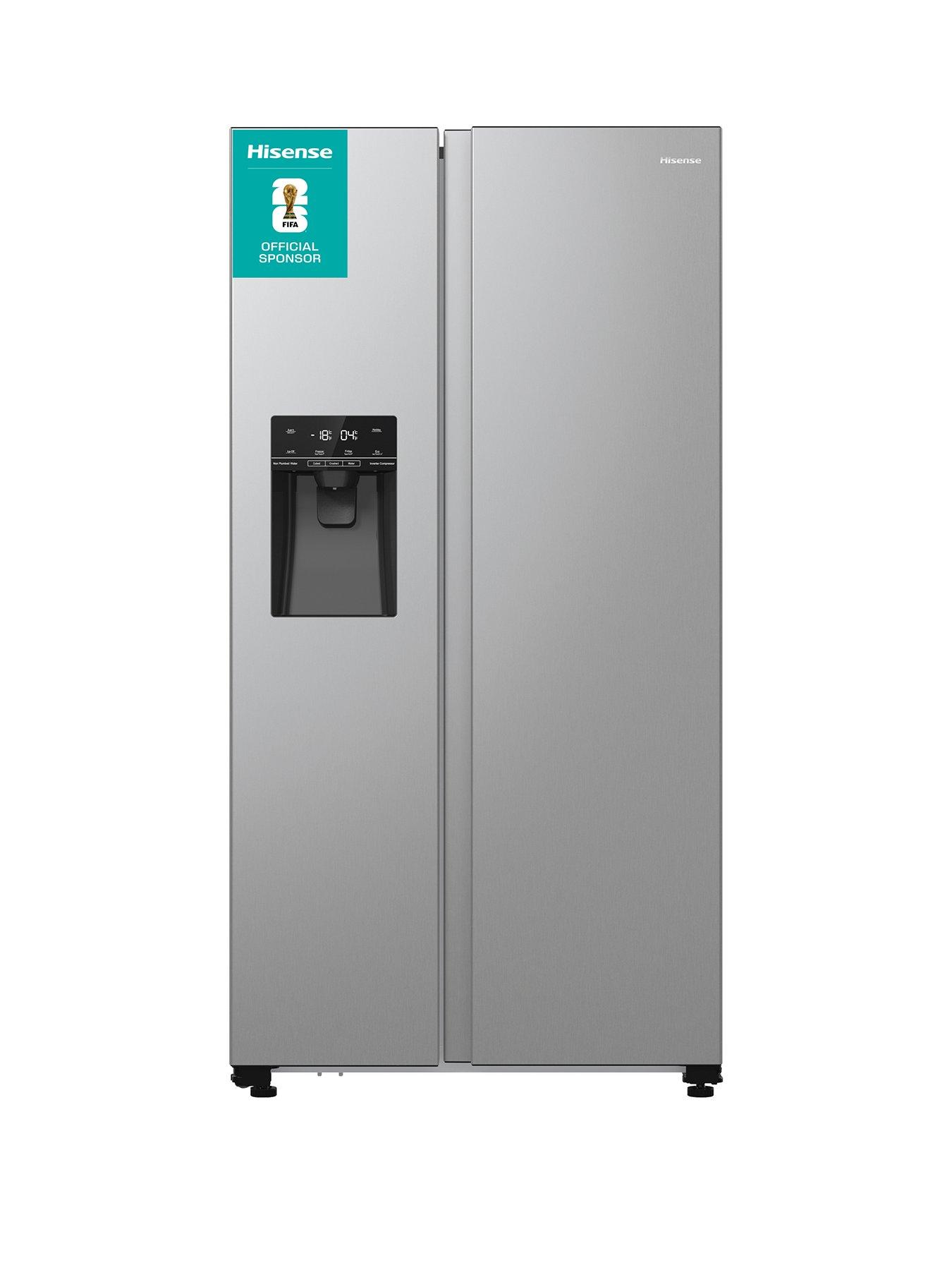 Hisense Hisense RS5P535NTCDUK American side-by-side refrigerator - Non Plumbed Water  &  ICE - D-Rated