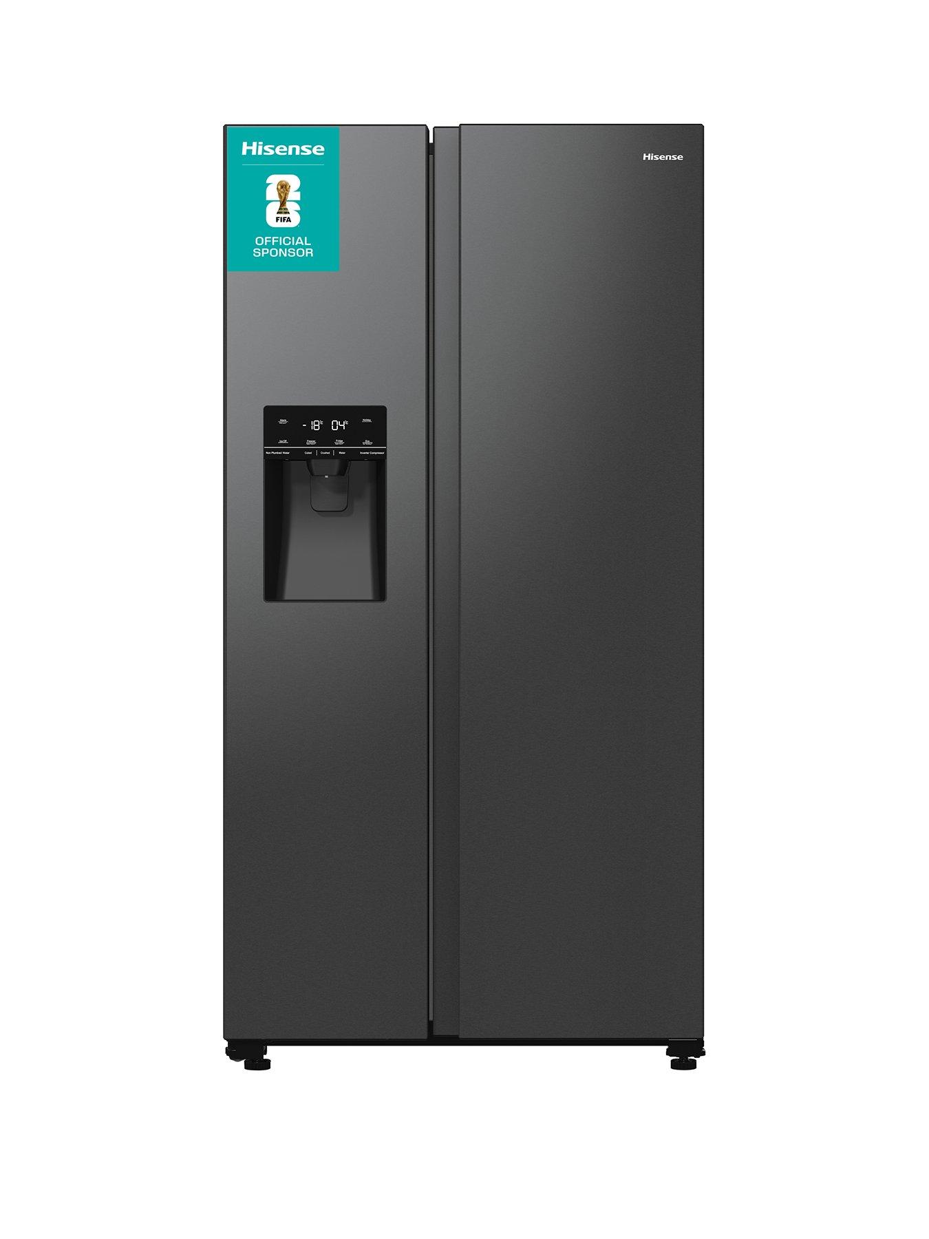 Hisense Hisense RS5P535NTFDUK American side-by-side refrigerator - Non Plumbed Water  &  ICE - D-Rated