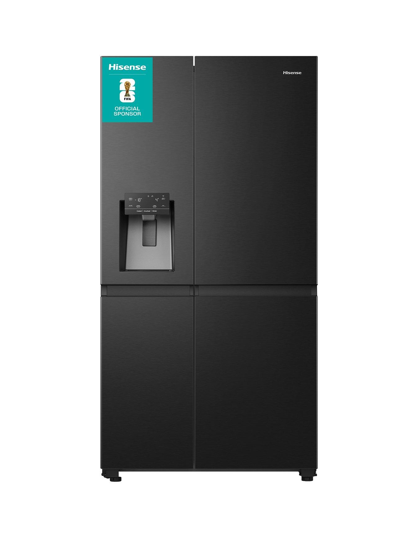 Hisense HISENSE PureFlat Infinite RS818N4TFC American Smart Fridge Freezer - Black Stainless Steel