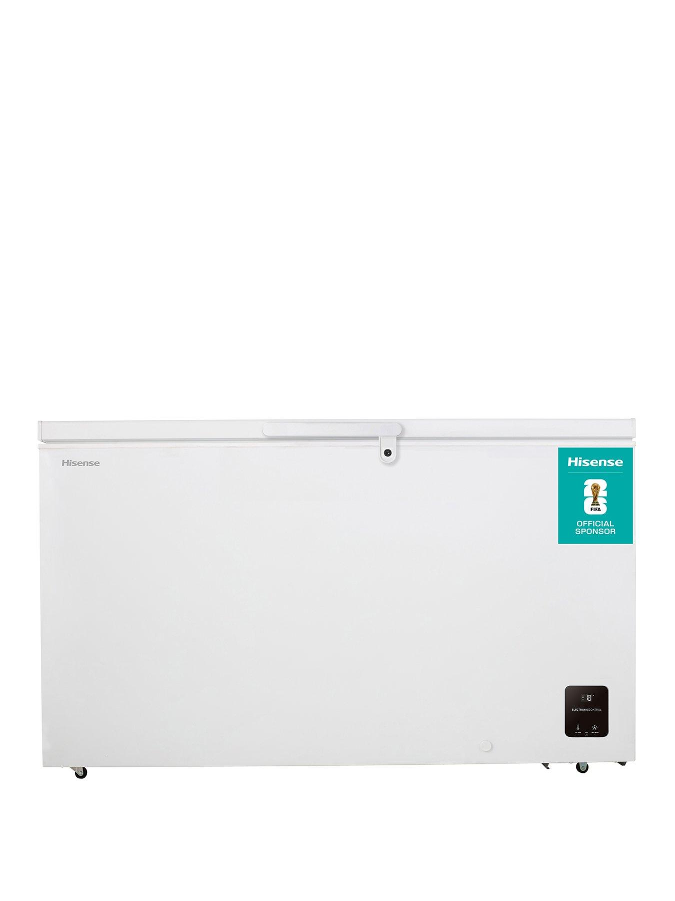Hisense Hisense FC571D4AWLYE, 372L High Capacity Chest Freezer, E Rated in White