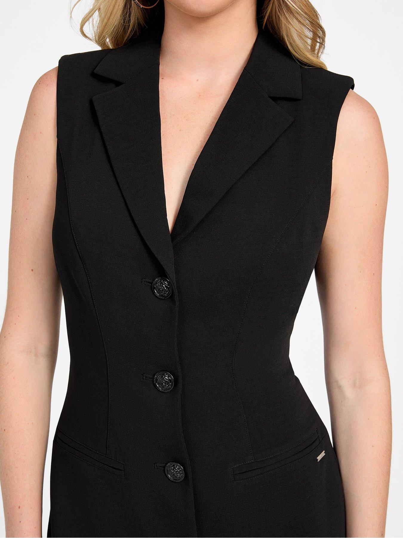 Image 3 of 4 of Guess Sleeveless Yeva Dress - Black