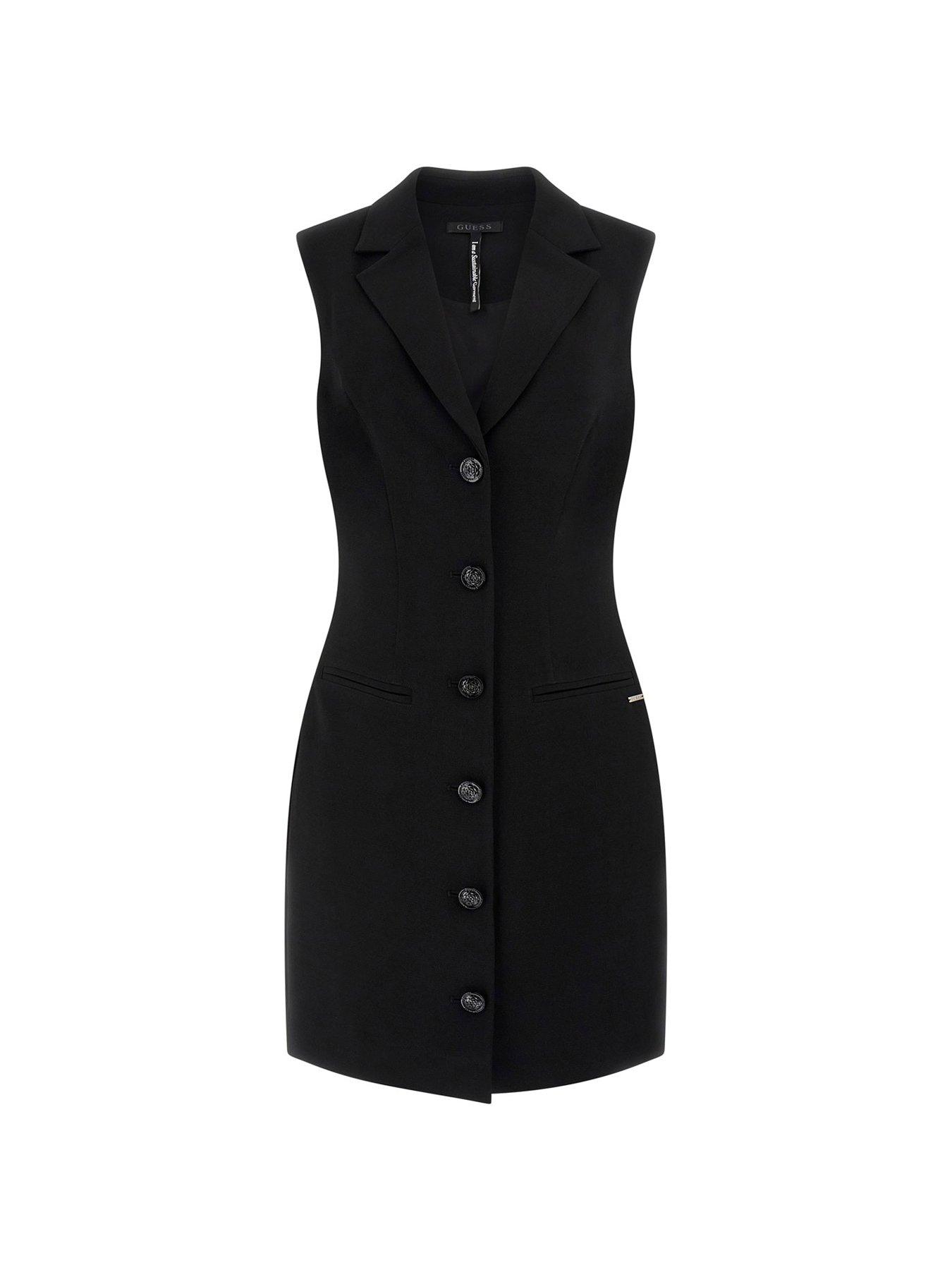 Image 4 of 4 of Guess Sleeveless Yeva Dress - Black