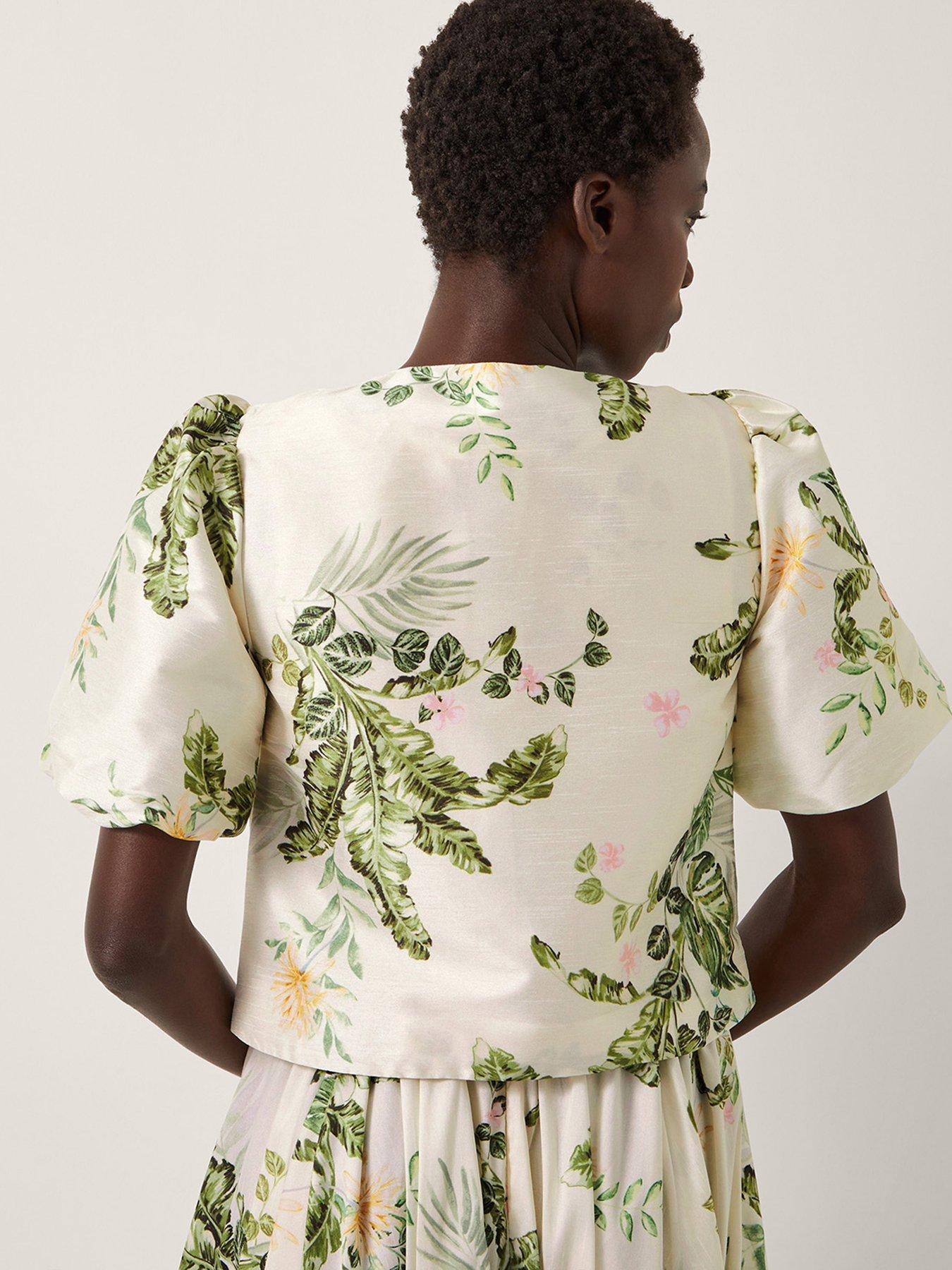 Image 2 of 5 of Monsoon Anne Printed Jacket - Cream