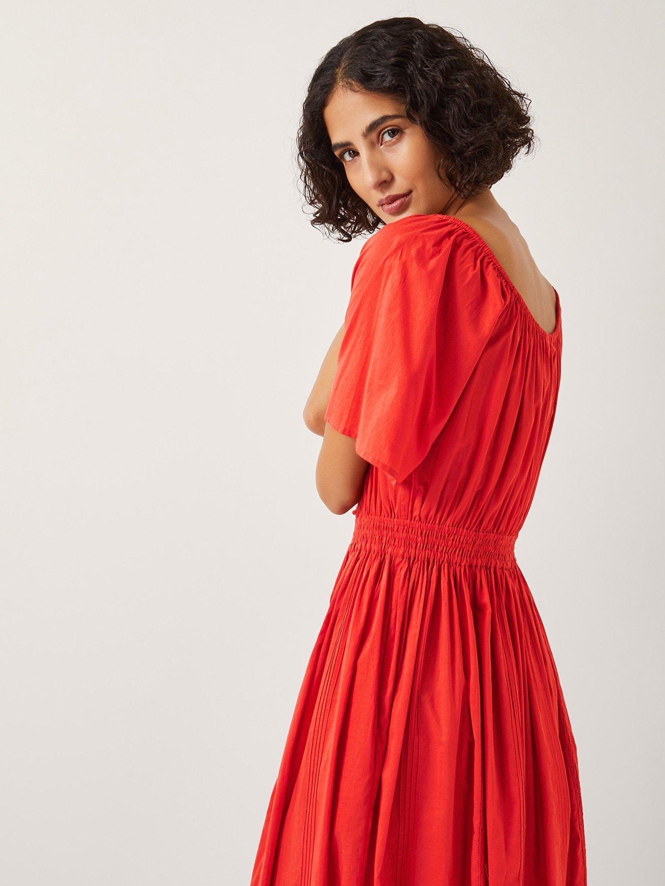 Image 2 of 5 of Monsoon Lane Tiered Dress - Rust Orange