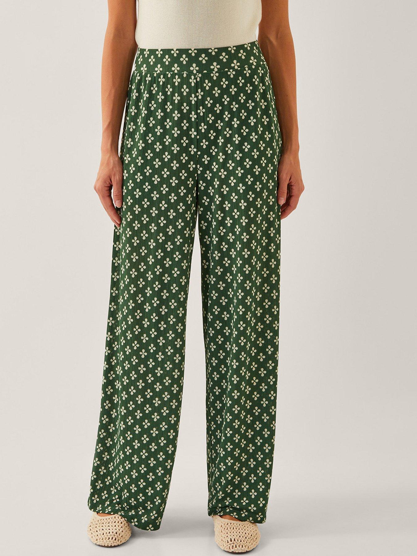 monsoon-daisey-geo-jersey-trousers-khakifront