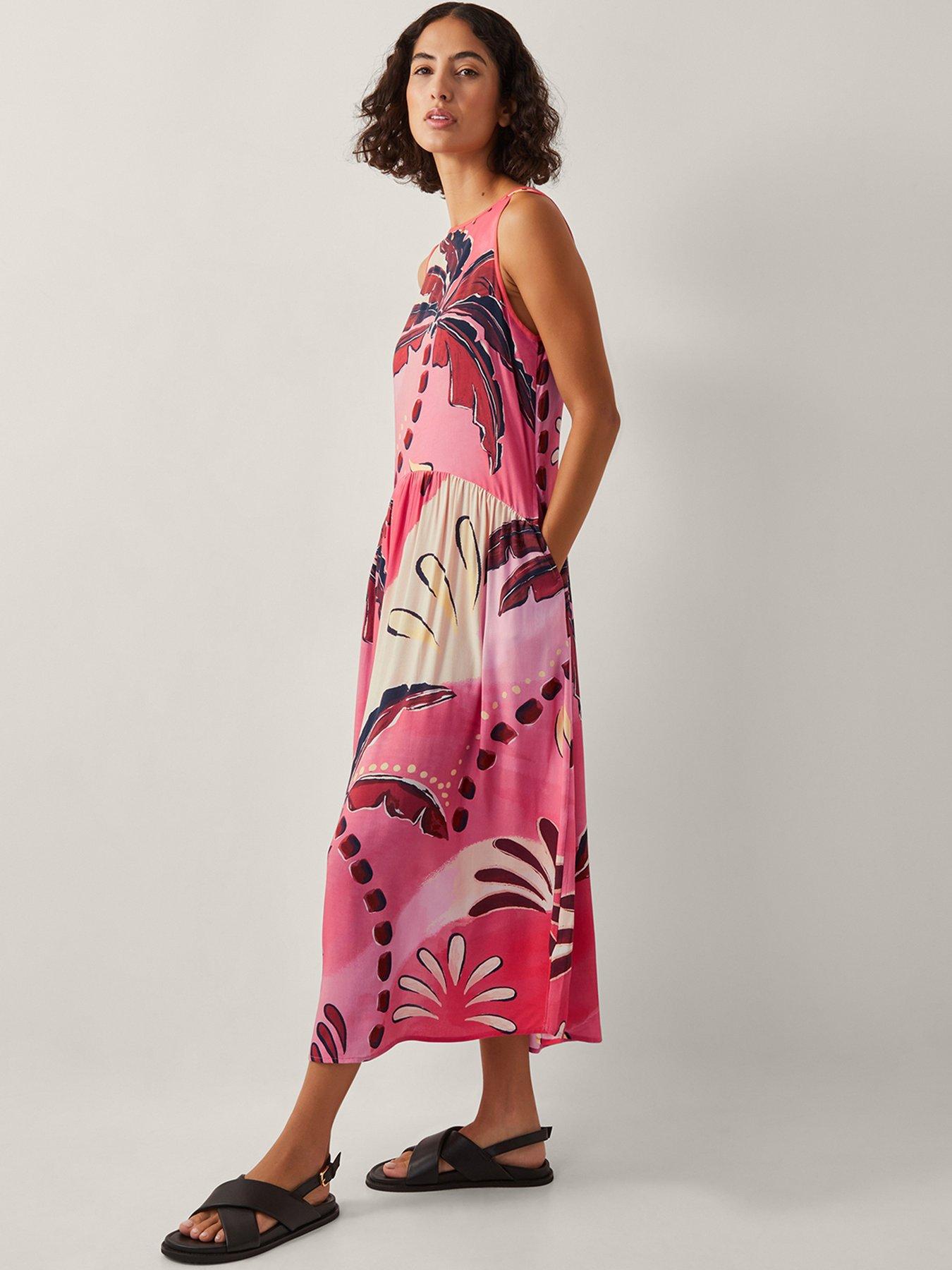 monsoon-alex-midi-dress-orangefront