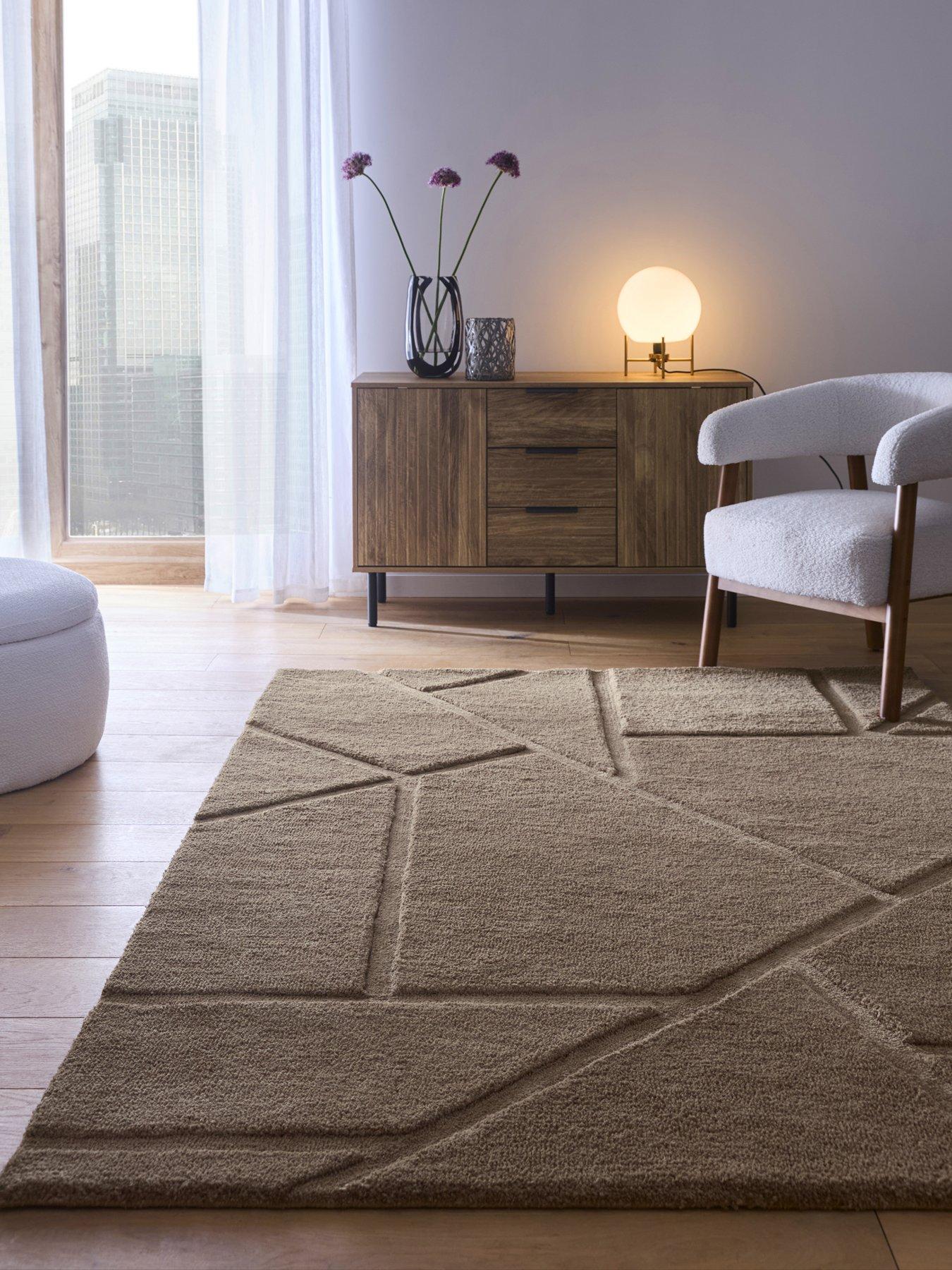 Image 1 of 4 of The Very Collection Stack Grey And Mauve Rug