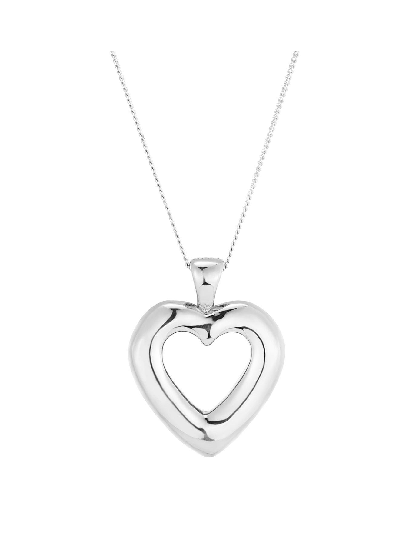 Image 1 of 4 of Seol + Gold Sterling Silver Puffed Heart Pendant