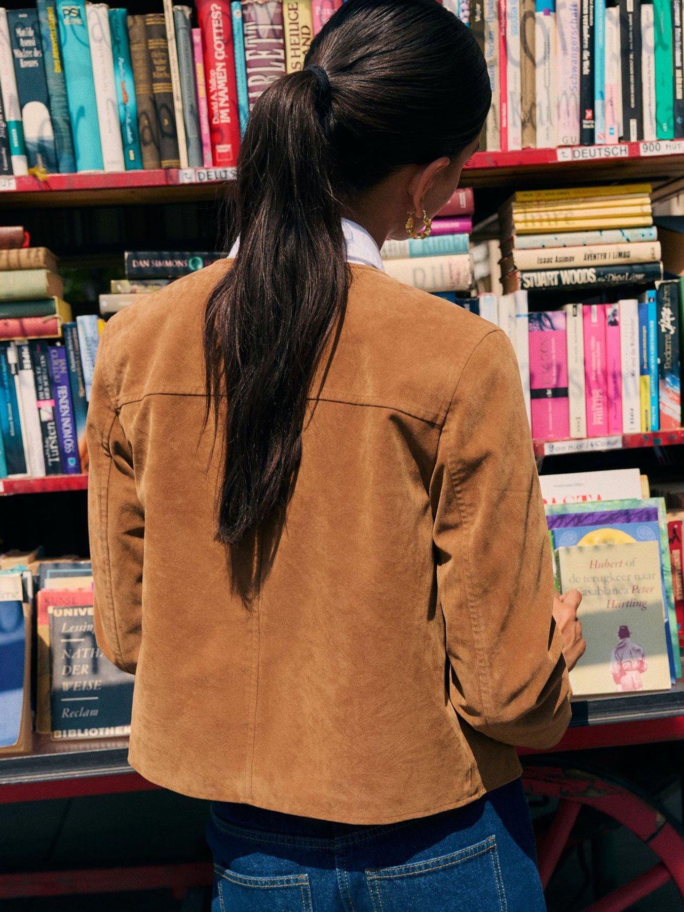 friends-like-these-collarless-faux-suede-jacket-brownstillFront