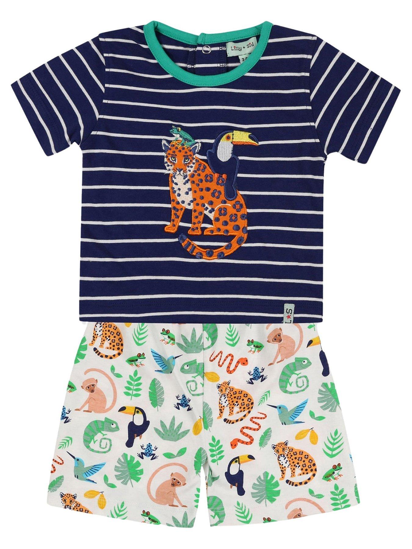 lilly-sid-baby-boys-multicoloured-animal-safari-print-top-and-short-set-multi