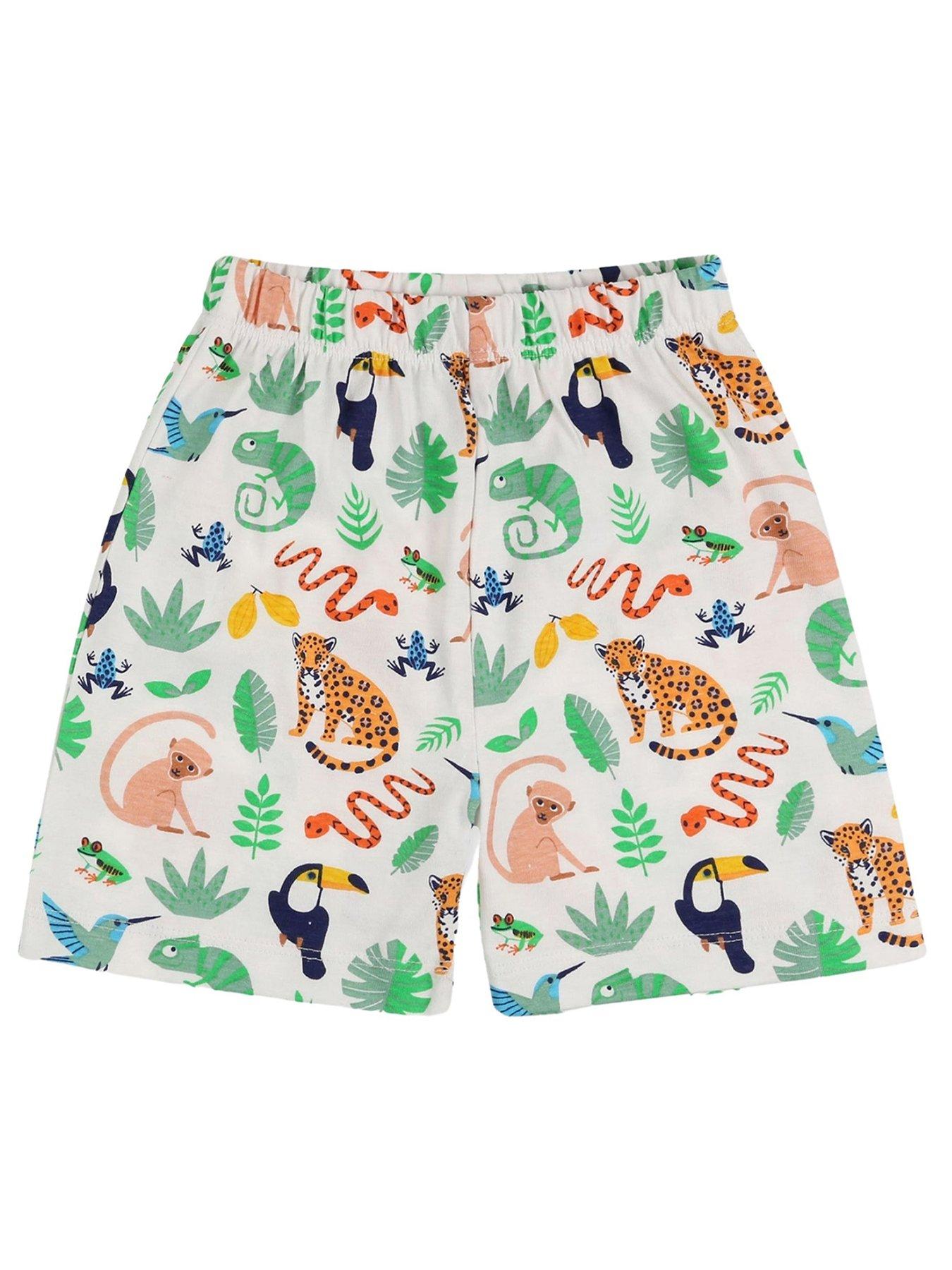 lilly-sid-baby-boys-multicoloured-animal-safari-print-top-and-short-set-multiback