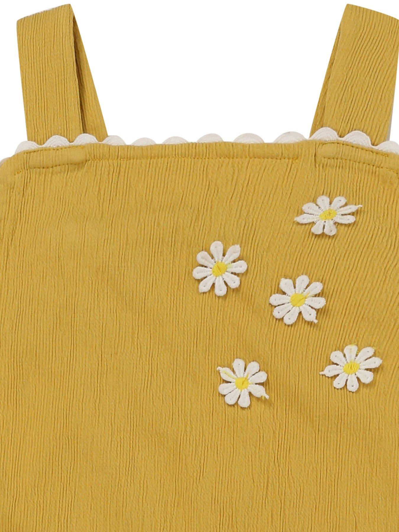 lilly-sid-girls-floral-applique-dungarees-yellowoutfit