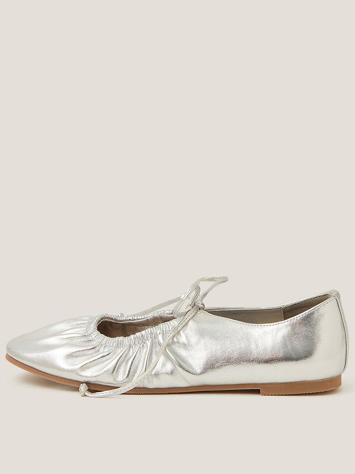 Monsoon Blair Ballet Pump - Silver