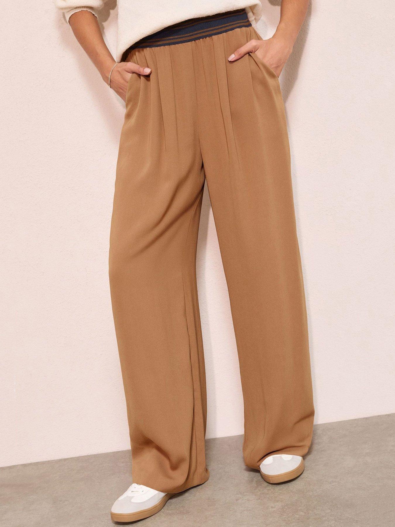 friends-like-these-stripe-wide-leg-trouser-brownfront