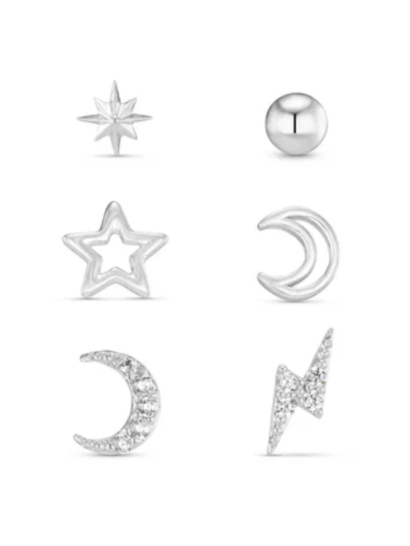 Orelia Celestial Stud 6 Pack Ear Party