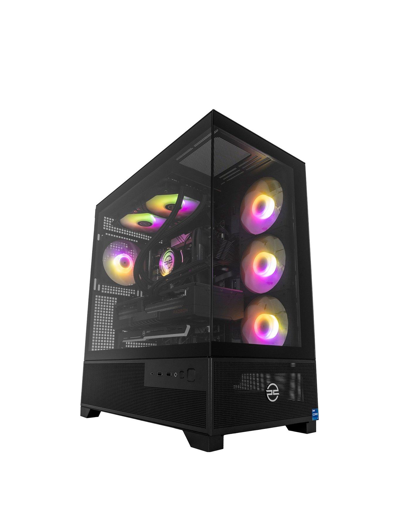 undefined Cypher 35 Gaming Desktop - AMD Radeon RX 9070 XT, Intel Core i7, 32GB RAM, 1TB SSD - Black