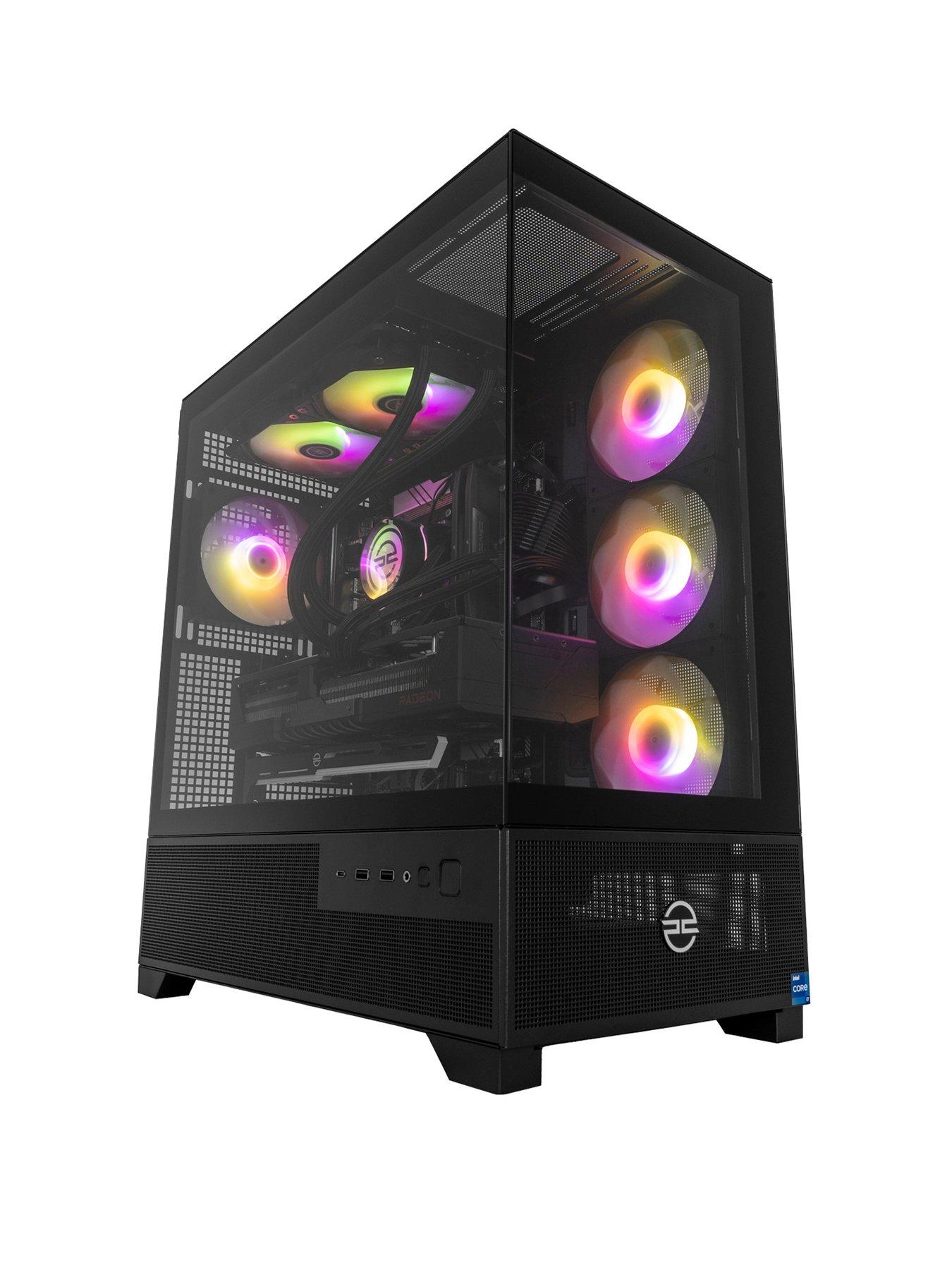 undefined Cypher 35 Gaming Desktop - AMD Radeon RX 9070 XT, Intel Core i7, 32GB RAM, 1TB SSD - Black