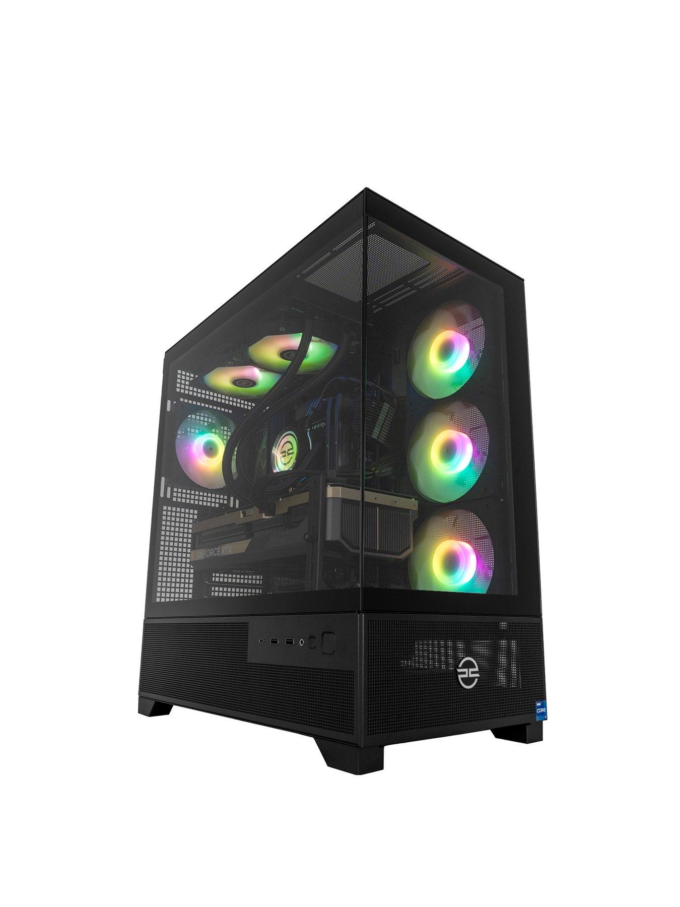 PCSpecialist Cypher 55 Gaming Desktop - GeForce RTX 5090, Intel Core i9, 64GB RAM, 4TB SSD - Black