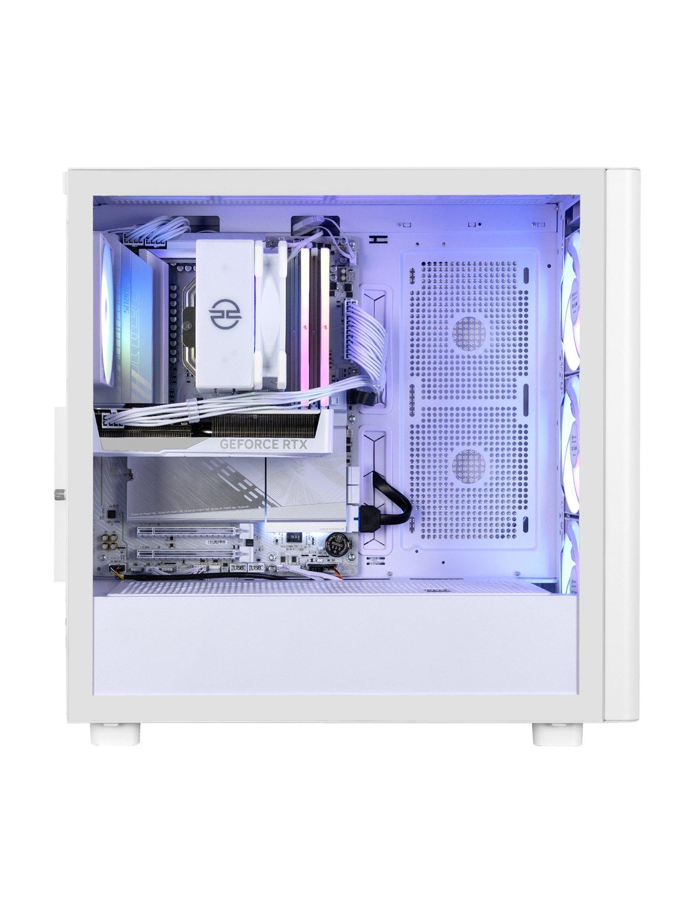 Image 3 of 8 of PCSpecialist Fusion Luna 10 Gaming Desktop - GeForce RTX 5060,&nbsp;AMD Ryzen 5,&nbsp;32GB RAM, 1TB SSD -&nbsp;White