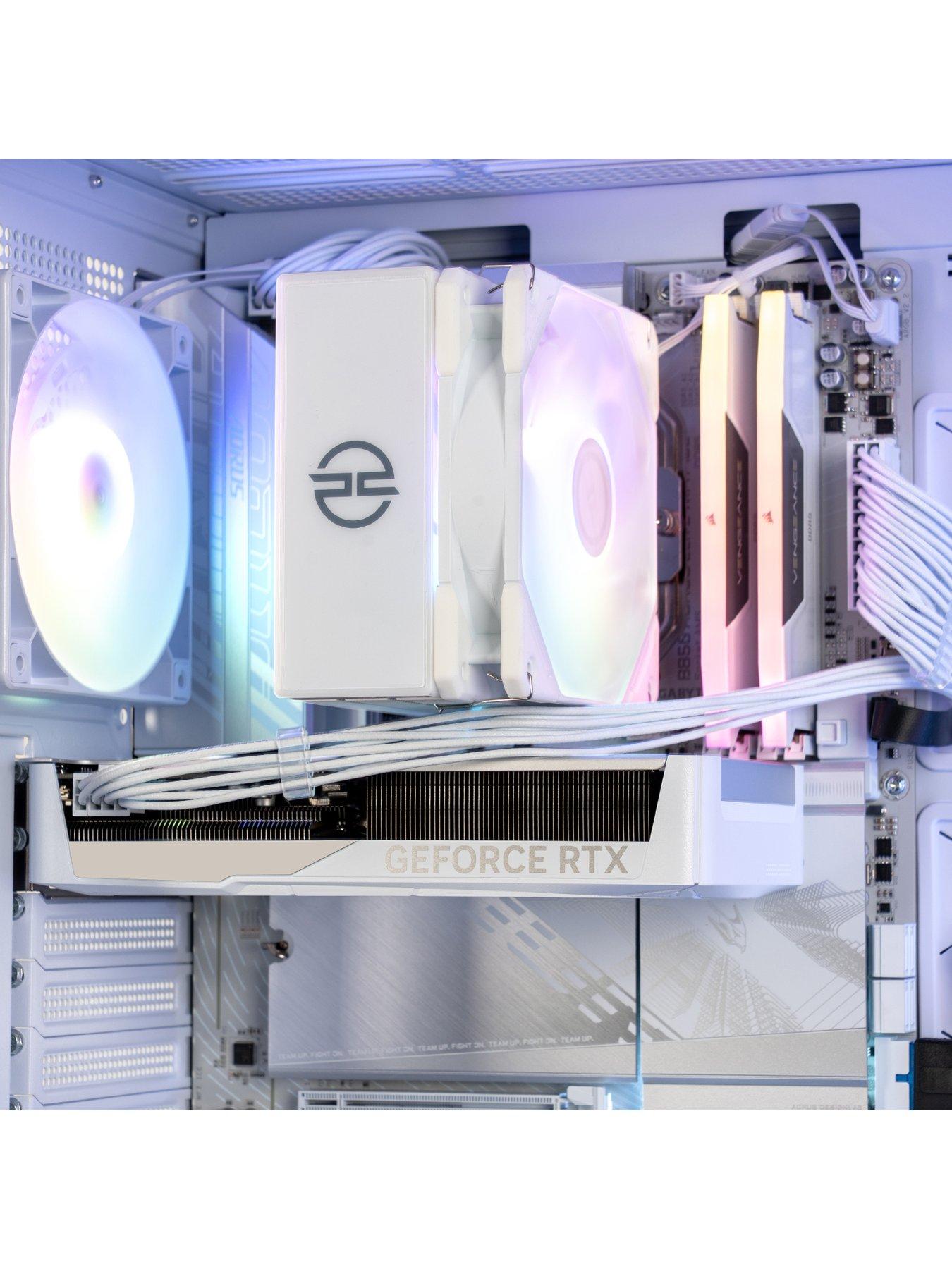 Image 4 of 8 of PCSpecialist Fusion Luna 10 Gaming Desktop - GeForce RTX 5060,&nbsp;AMD Ryzen 5,&nbsp;32GB RAM, 1TB SSD -&nbsp;White