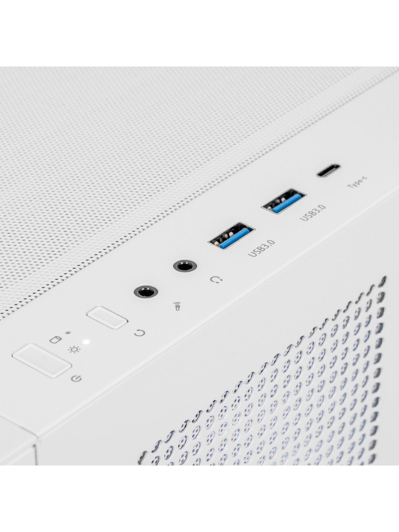 Image 5 of 8 of PCSpecialist Fusion Luna 10 Gaming Desktop - GeForce RTX 5060,&nbsp;AMD Ryzen 5,&nbsp;32GB RAM, 1TB SSD -&nbsp;White