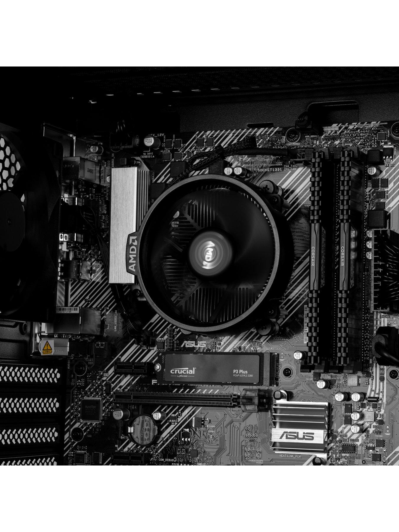 Image 3 of 7 of PCSpecialist Fusion 15 Gaming Desktop (AMD Ryzen 5, 16GB RAM, 1TB SSD) Bundle with &nbsp;with 24.5in FHD Monitor, Headset, Keyboard, Mouse &amp; Mat