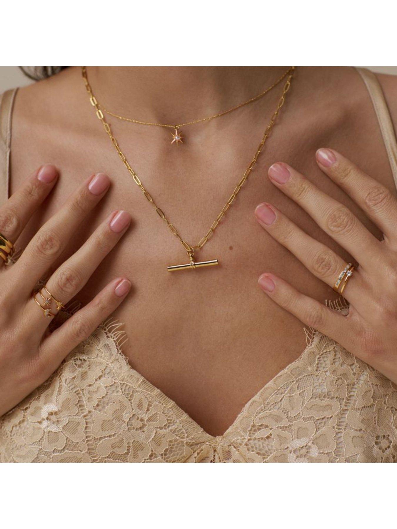 orelia-chunky-t-bar-mid-length-necklaceback