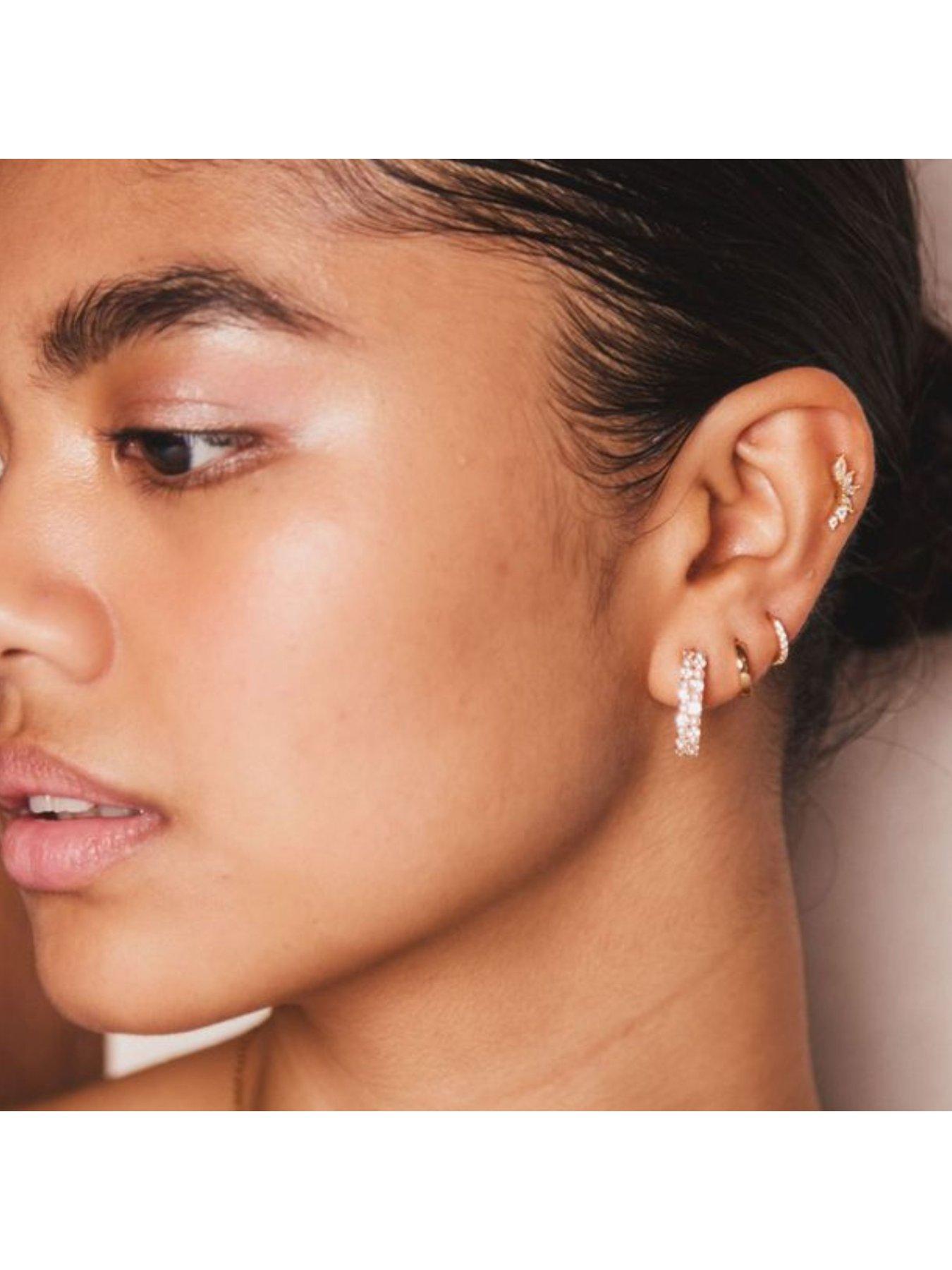 Image 2 of 2 of Orelia Curved Crystal Cluster Barbell