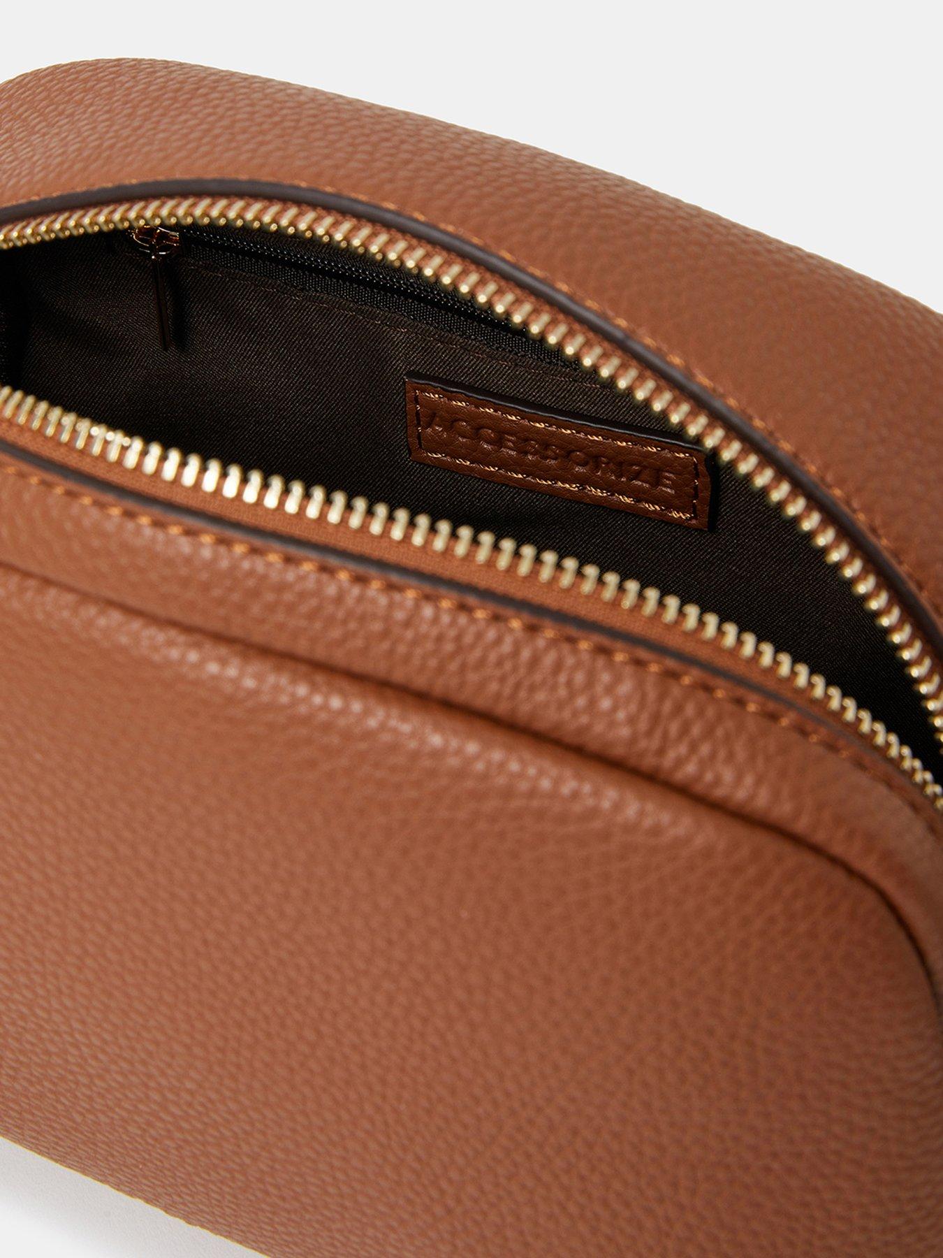 Image 3 of 3 of Accessorize Webbing Strap Small Crossbody Bag - Light Brown