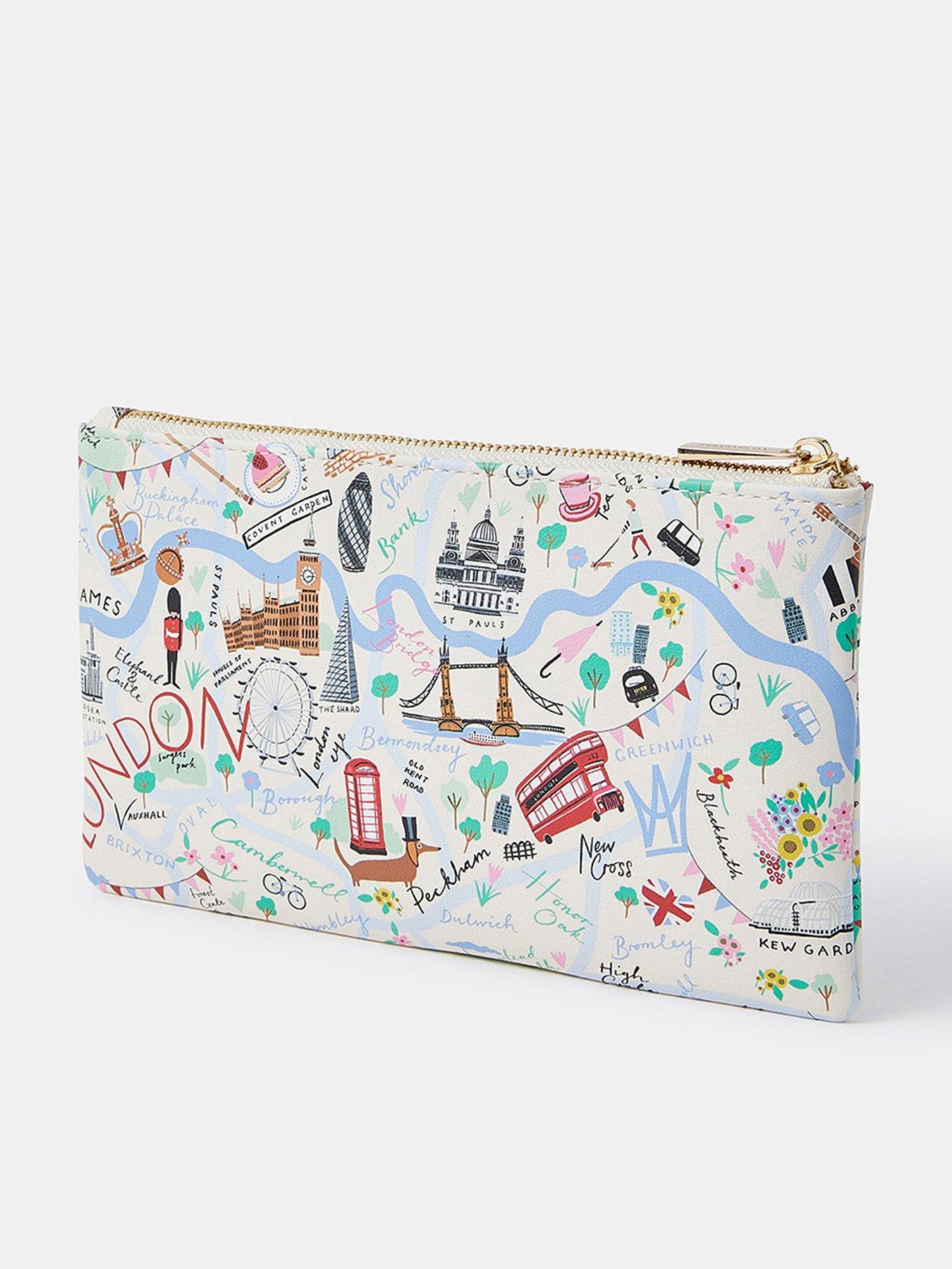 Accessorize London Print Pencil Case - Multi