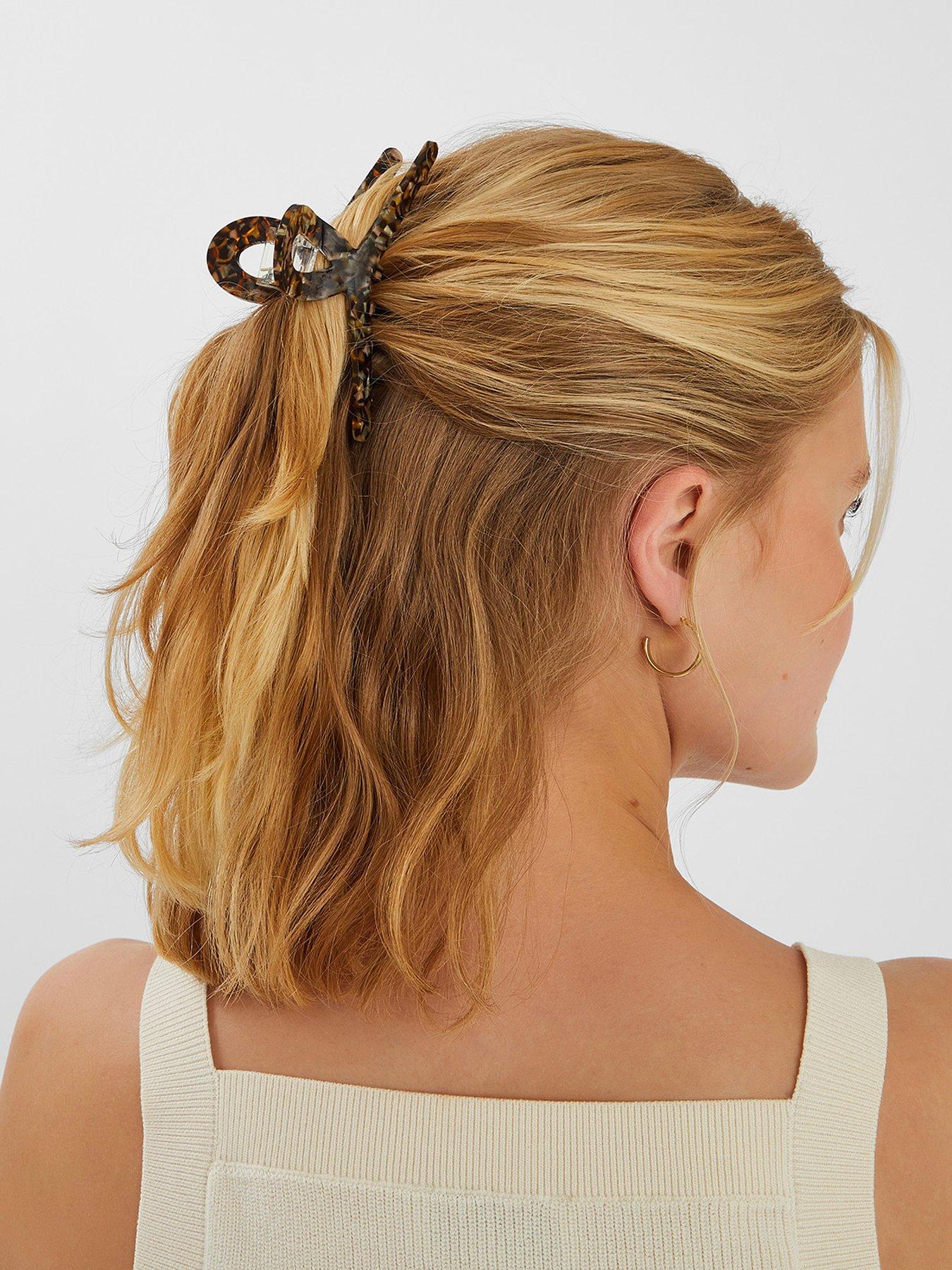 accessorize-resin-twist-claw-clip-brownstillFront