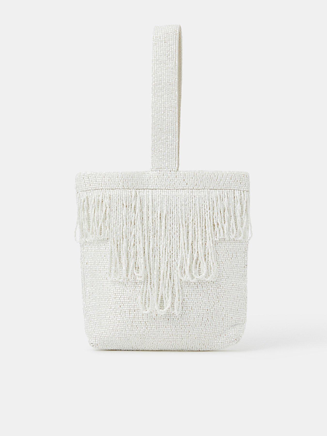 accessorize-bridal-beaded-fringe-bag-cream
