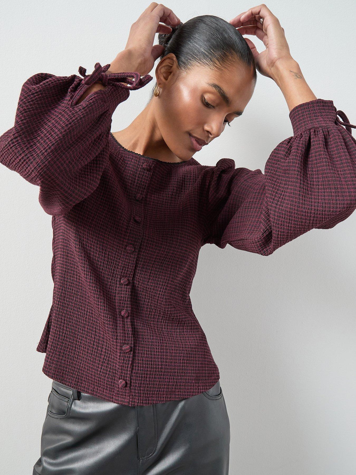 the-very-collection-gingham-check-lace-trim-top-printdetail