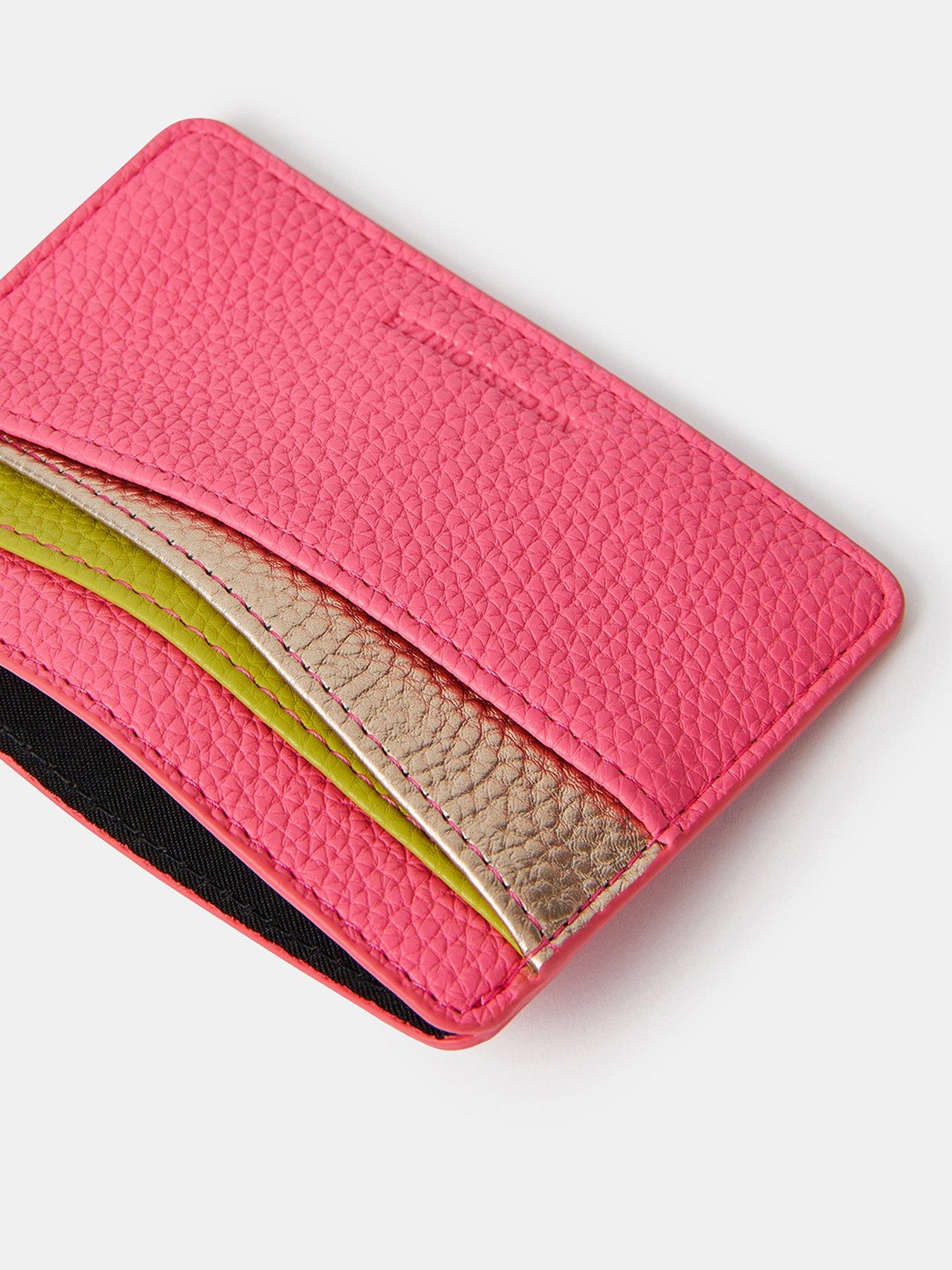 Image 3 of 3 of Accessorize Curved Colour Block Card Holder - Multi
