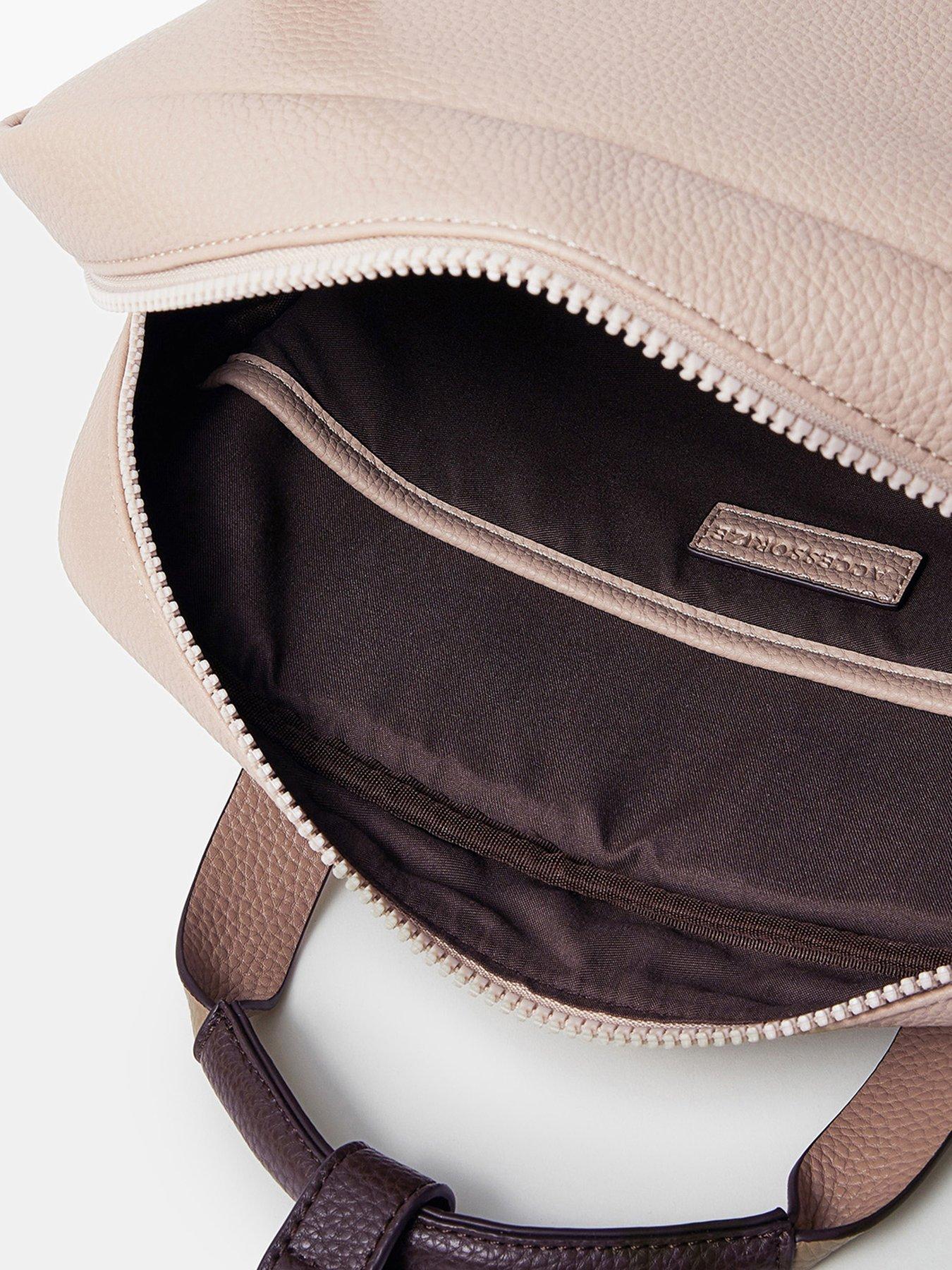 Image 5 of 5 of Accessorize Pocket Top Handle Backpack - Brown