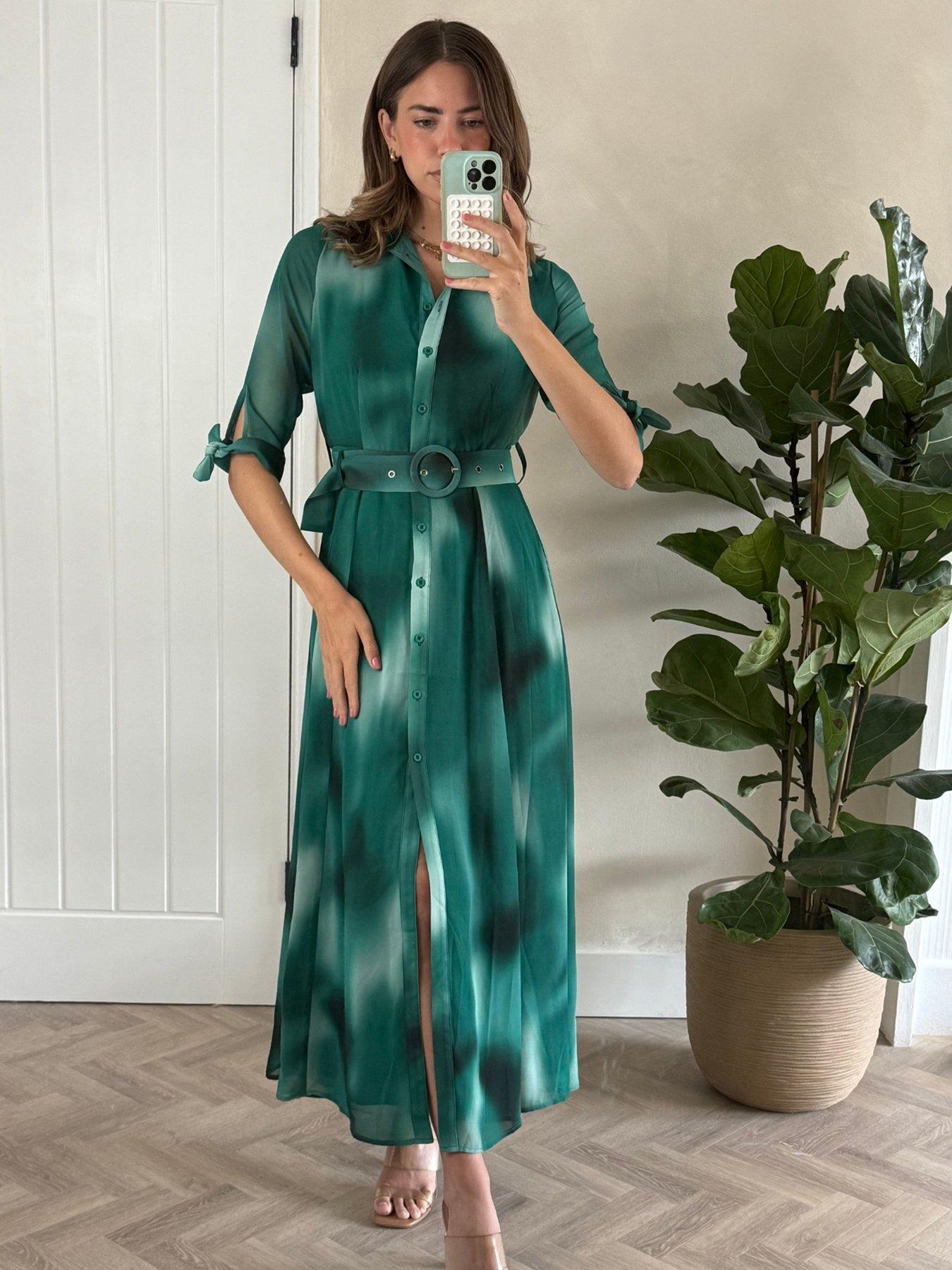 Style Cheat Chiffon Daphne Dress - Blue