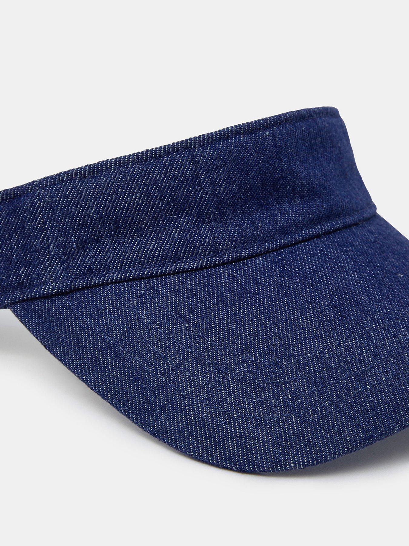 Image 4 of 4 of Accessorize Denim Sun Visor - Blue